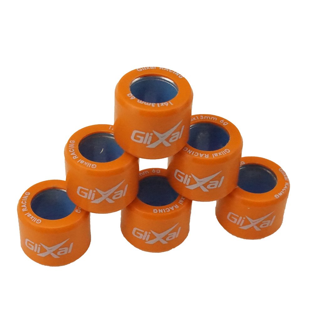 Glixal Variator Roller Weights Set, 6g for 139QMB GY6 50cc-100cc Scooter, High Performance, Model ATKS-04011