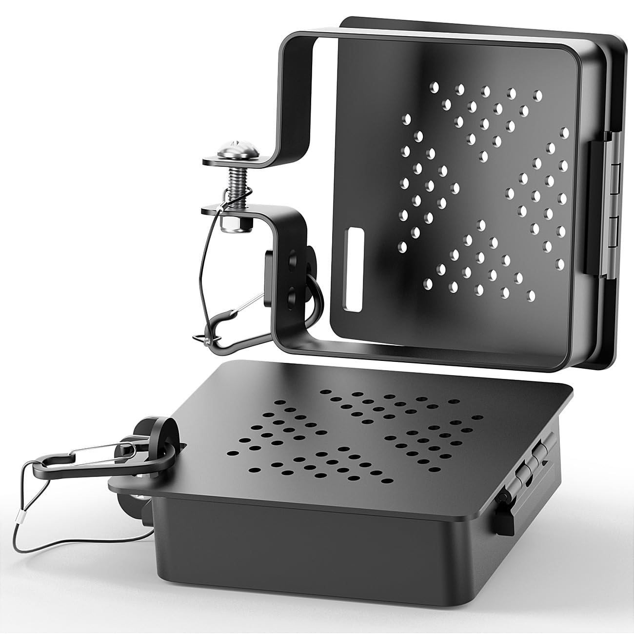 Aluminum RV Bumper End Cap- Fits 4-Inch Square Camper Bumpers, Ventilation Holes for Airflow, Secure Sewer Hose Storage- 2 Pack