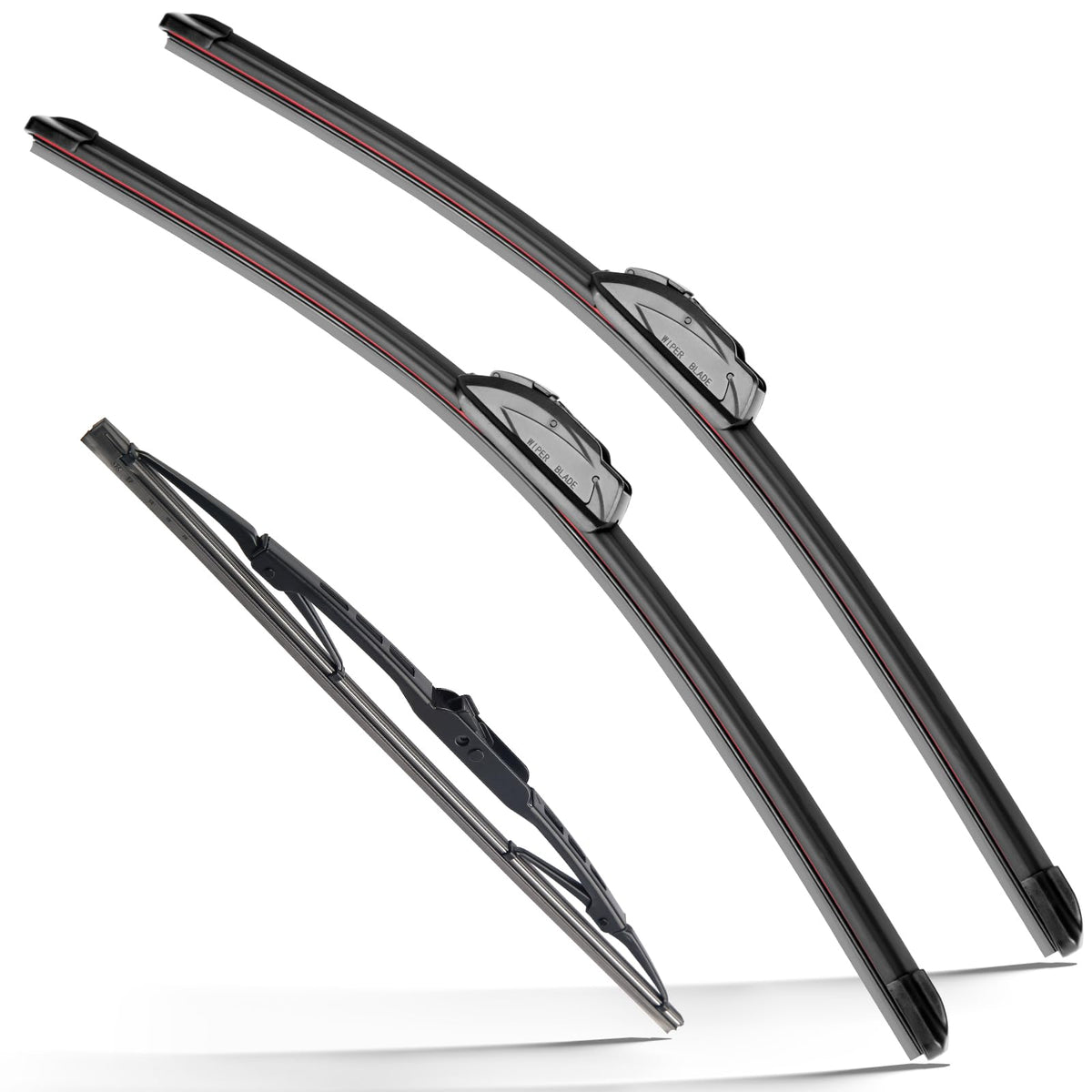 Raintok Windshield Wiper Blade Set Replacement For 2007-2016 Jeep Compass Original Equipment Replacement Front Rear Wiper Blades