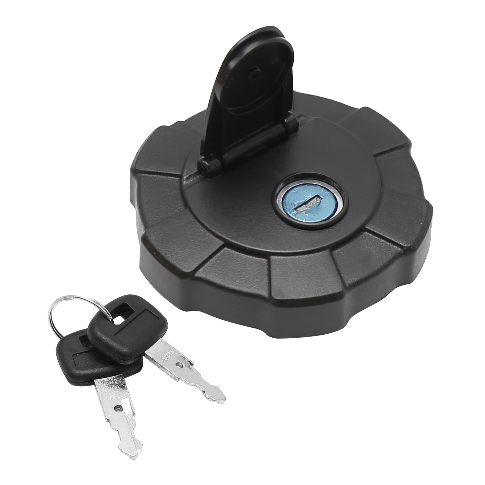 Fuel Cap Excavator Diesel Tank Cover with 2 Keys Replacement for Kubota Skid Steer Loader SVL75-2 SVL90-2 SVL95-2 KX41-3 KX91-3S