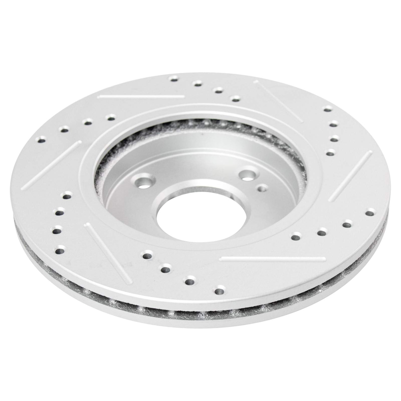 Trq Front Performance Brake Rotors Set Premium G-Coated Compatible With 2011-2019 Ford Fiesta