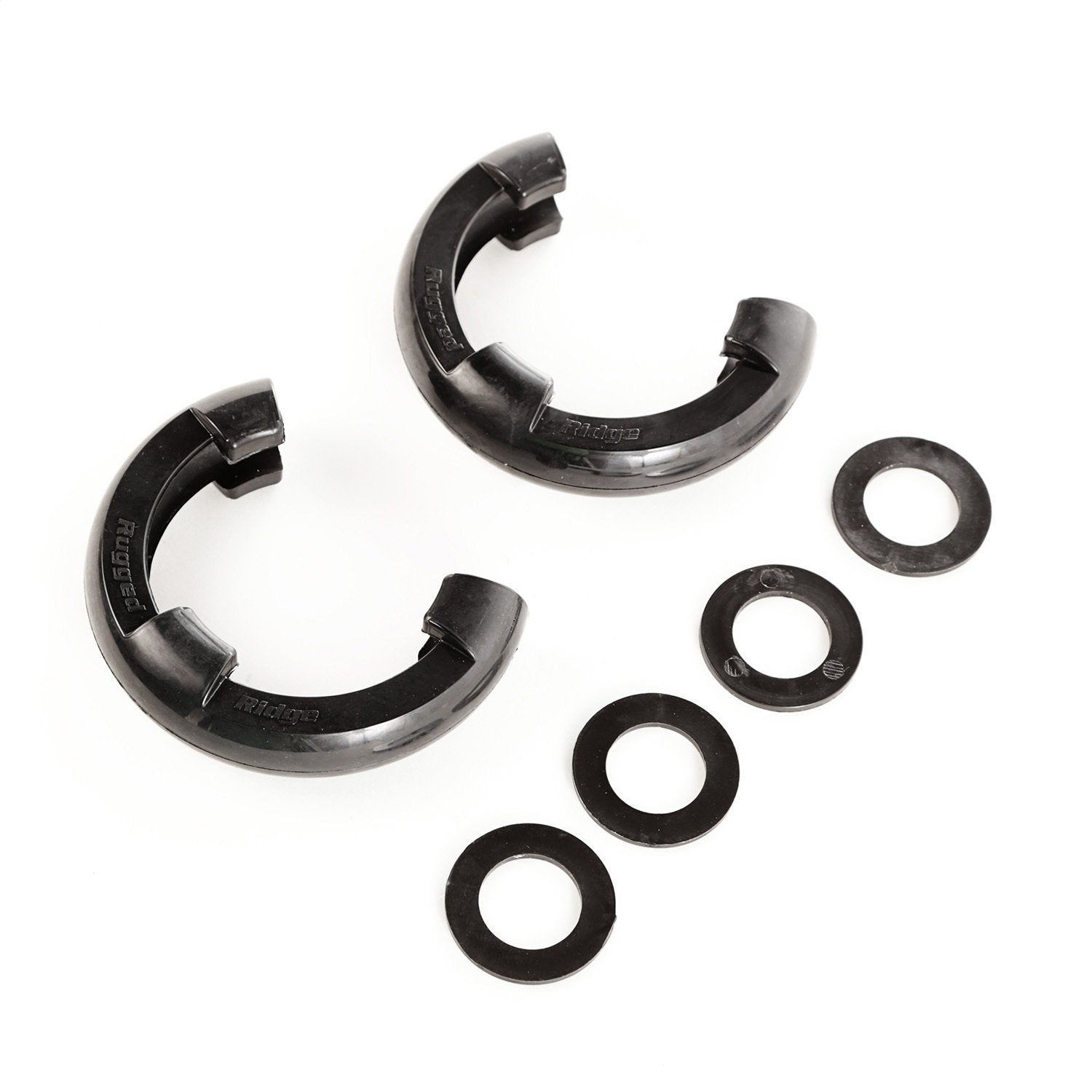 Rugged Ridge | D-Ring Shackle Isolator Kit, Black Pair, 3/4 inch | 11235.30