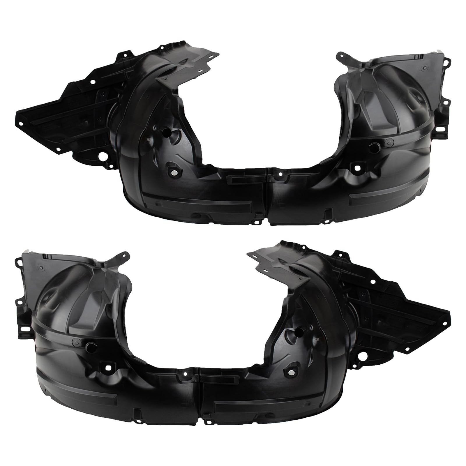 Trq Front Inner Fender Liner Set Compatible With 2013-2019 Nissan Sentra Ni1248133 Ni1249133