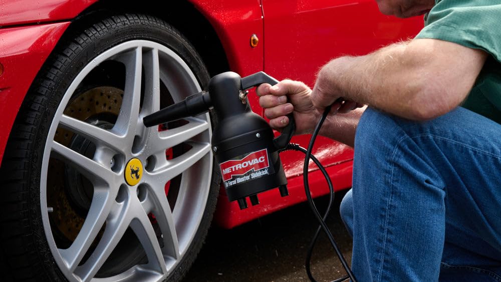 Metrovac Sk-1Cd Air Force Sidekick Blower System - Heavy Duty Car & Motorcycle Vacuum Cleaner, Dryer - Powerful Compact Air Dust