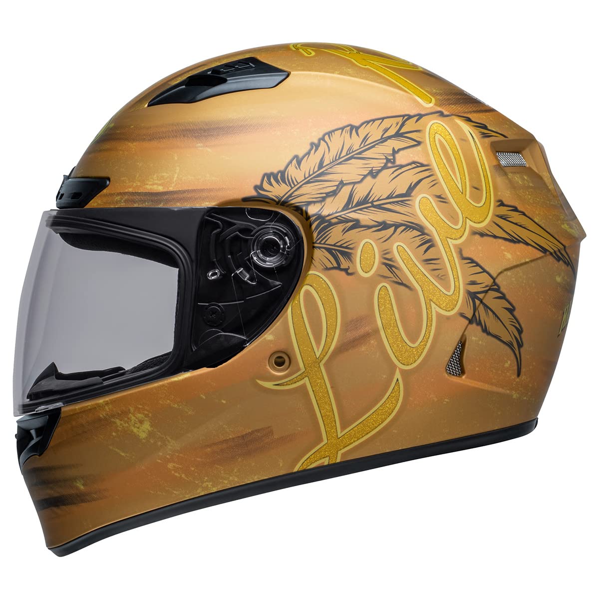 Bell Qualifier Dlx Mips Street Helmet (Hart Luck Live Matte Gold - X-Large)