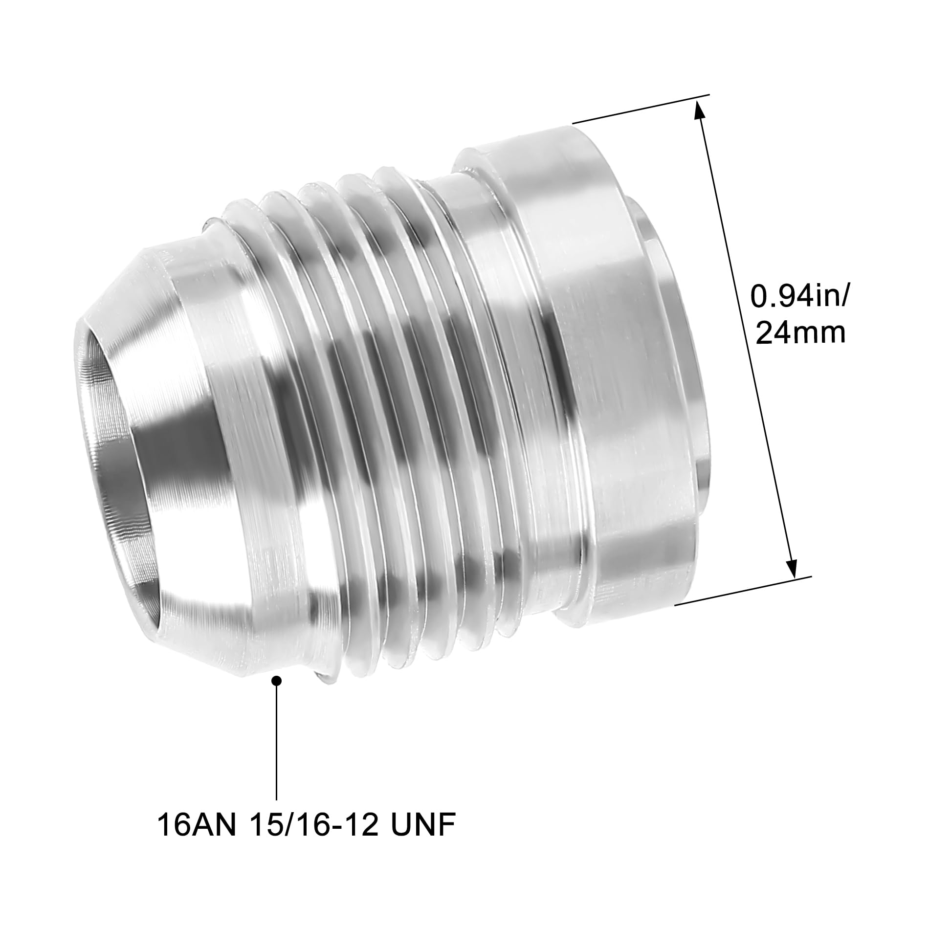 EVIL ENERGY 16AN Male Weld on Bung Fitting Aluminum 1PC