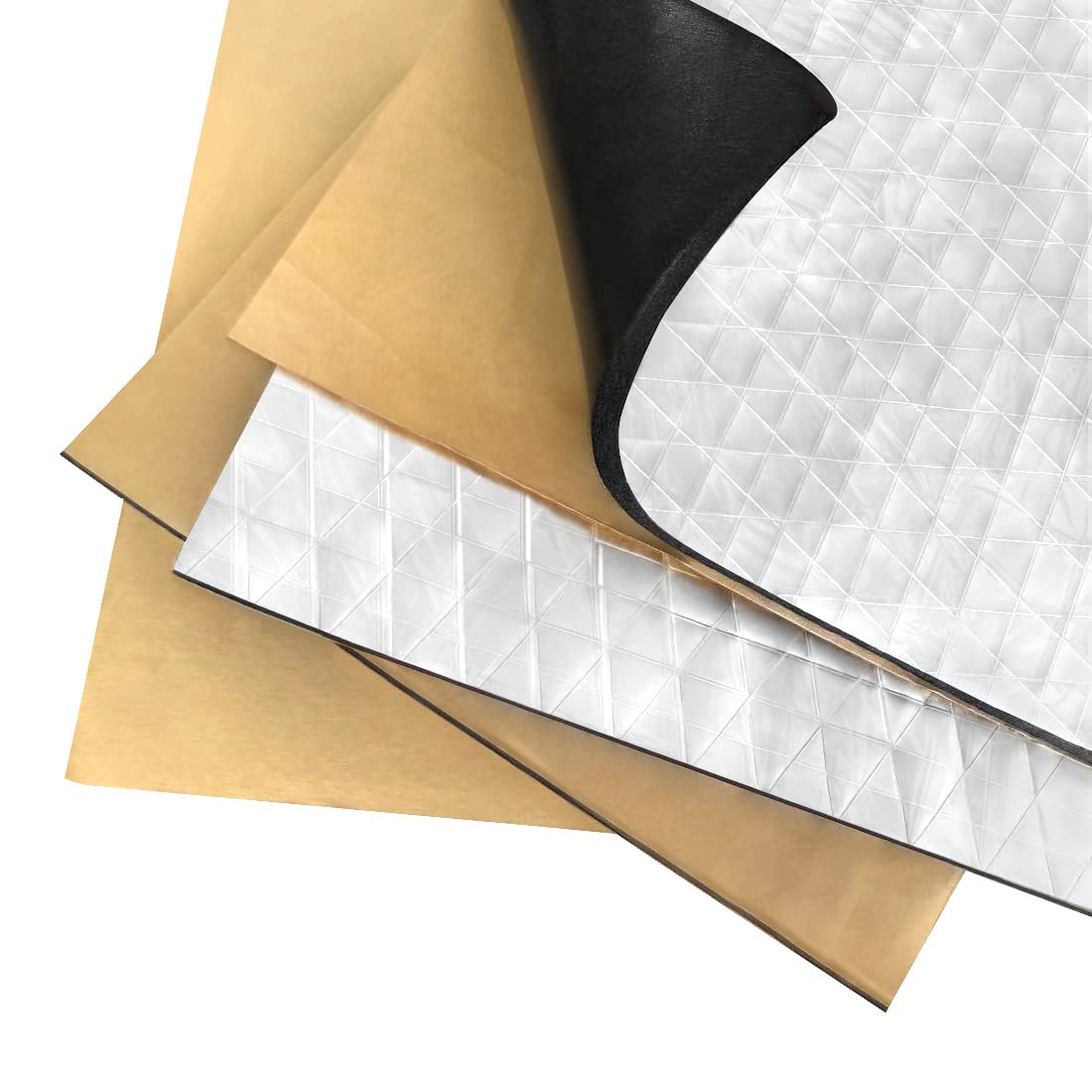 Gosche 394 Mil 12.92 Sqft Sound Deadener For Car, 10Mm Thick Sound Deadening Mat Materials Can Be Better With Audio Noise Insulation And Vibration Dampening 9.8'X 15.7'(12-Piece)