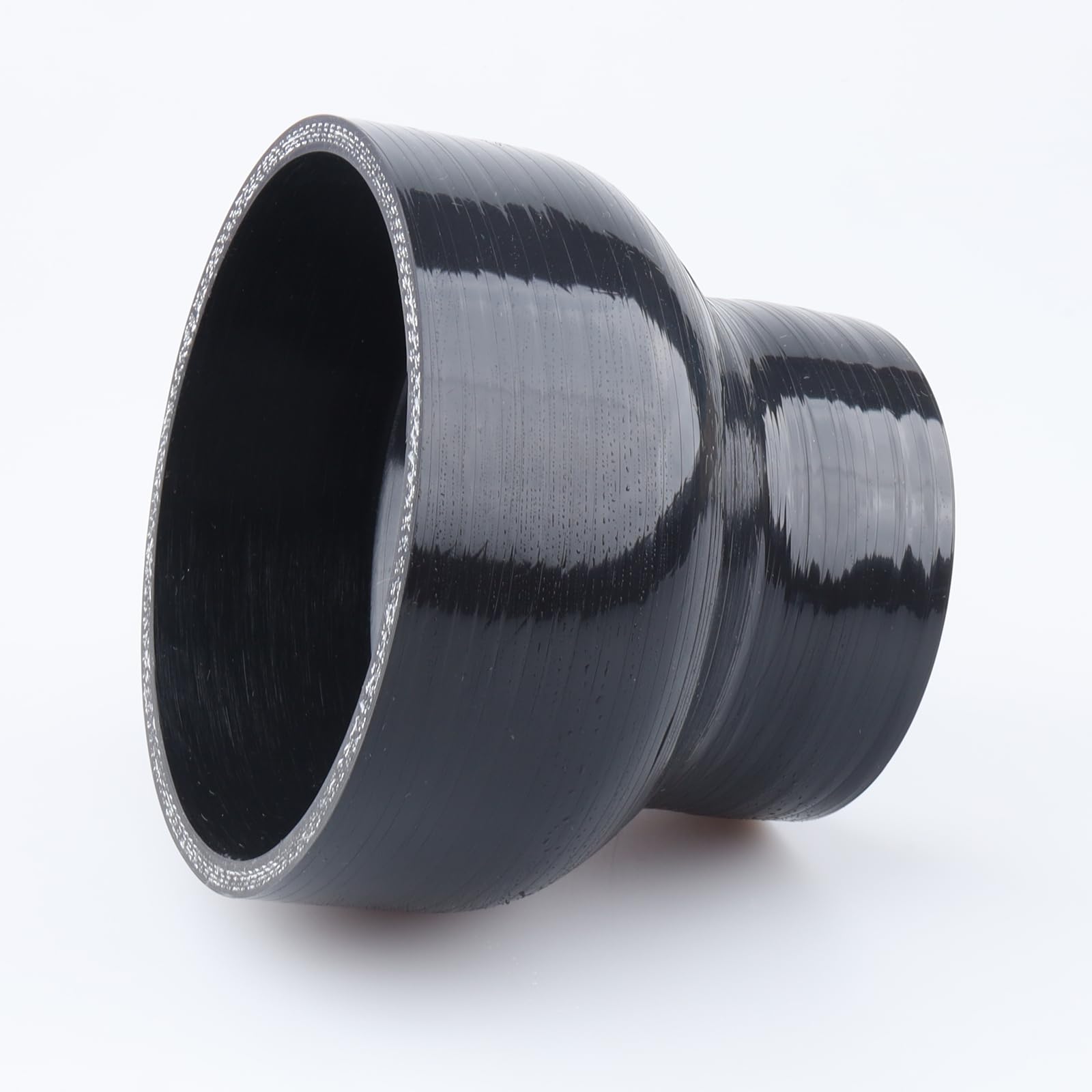 Ac Performance Id 4.5'' To 3'' (114Mm To 76Mm) Silicone Hose Straight Reducer 4-Ply Reinforced Black, 3'' Length