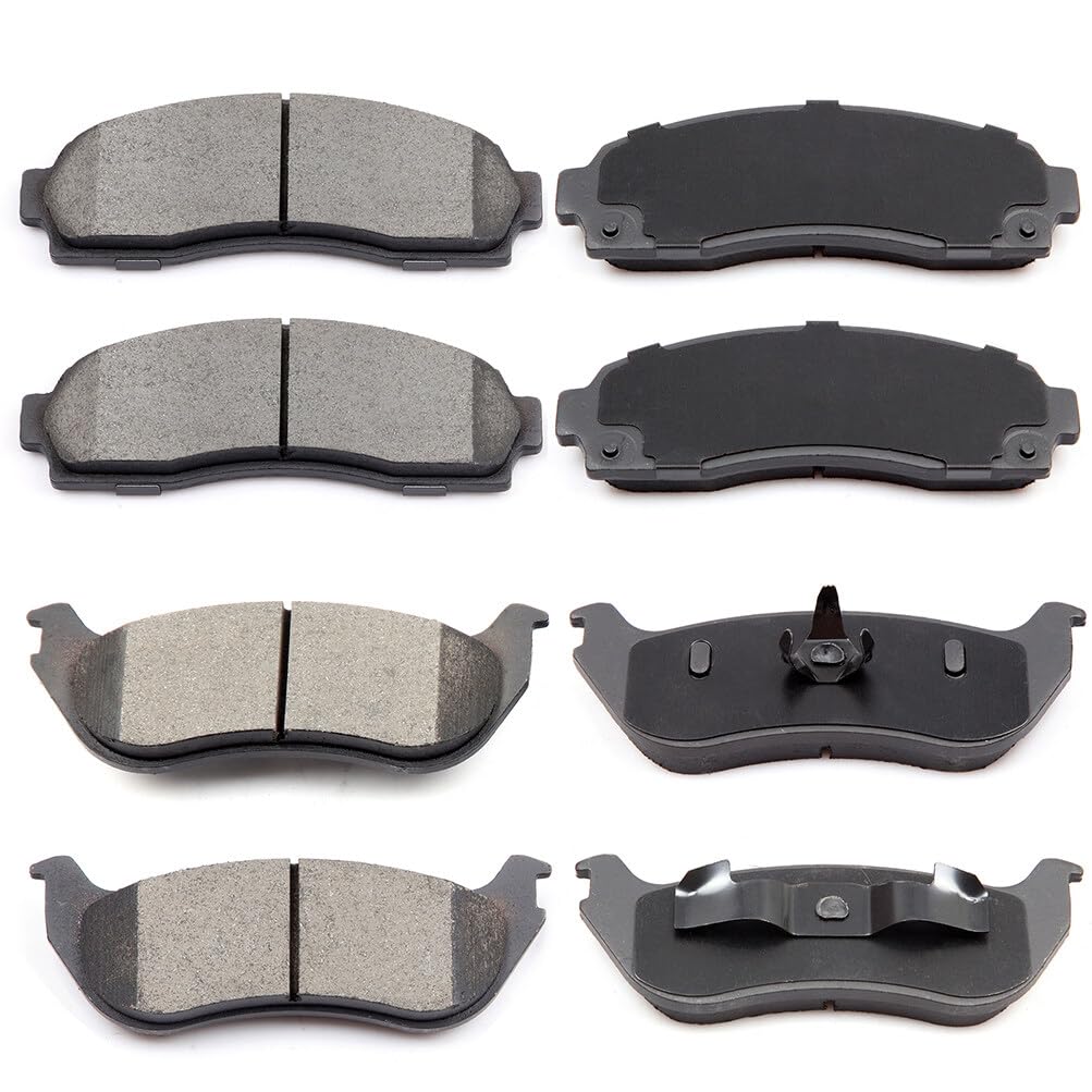 Eccpp D833-7706 D881-7758 Front & Rear Ceramic Disc Brake Pad Set Fit For Ford For Explorer 2002-2005,For Mercury Mountaineer 20
