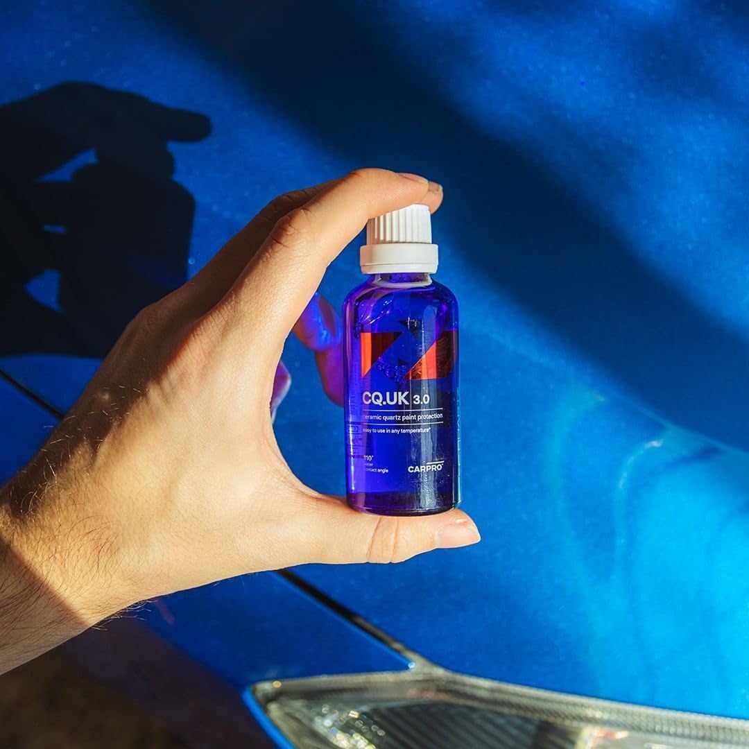 Carpro Cquartz Uk 3.0 - Ceramic Coating For Cars, Quartz Based Nanotechnology, Bonds To Paint, Glass, Metal And Plastic - (50Ml Kit)