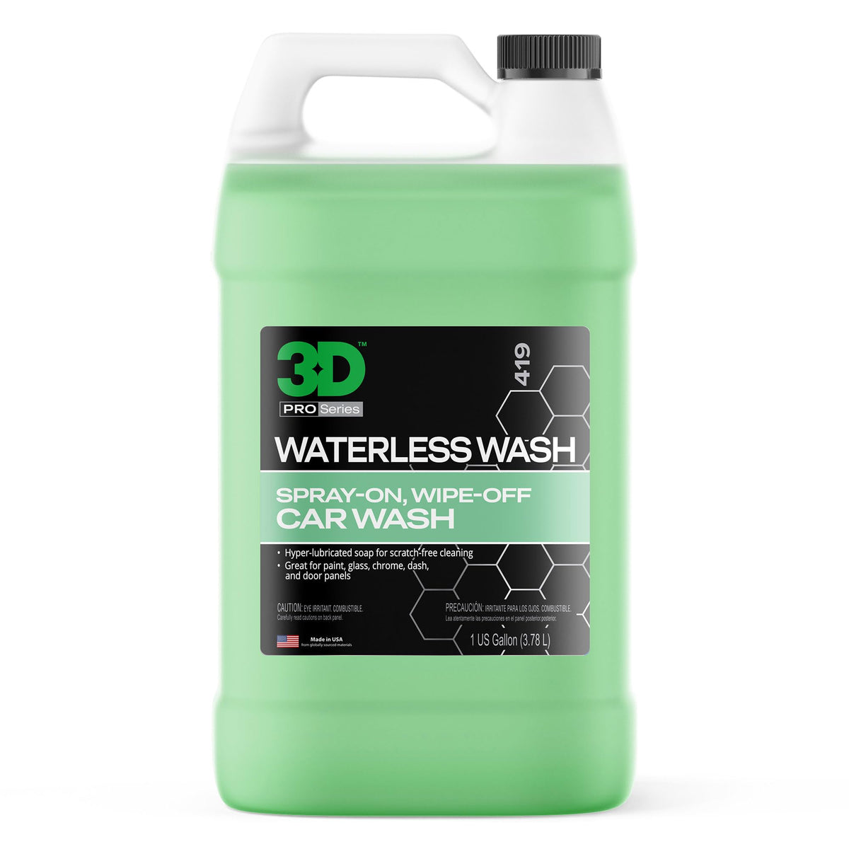 3D Waterless Car Wash - Easy Spray Waterless Detailing Spray - No Soap Or Water Needed - Great On Cars, Rvs, Motorcycles & Boats