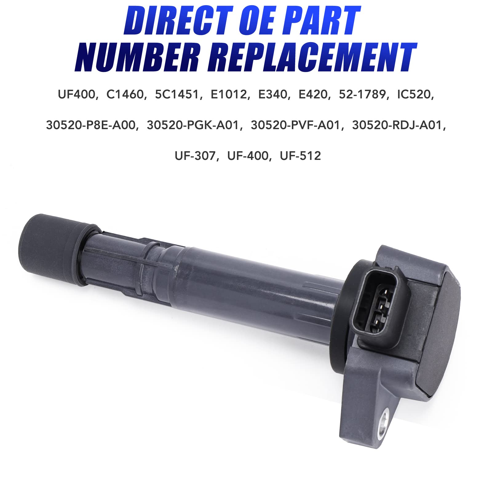 Set Of 4 Ignition Coil Packs Fits For L4 1.7L Honda Civic 2001 2002 2003 2004 2005 Coil Pack 1.7 Replaces# Uf400 C1460