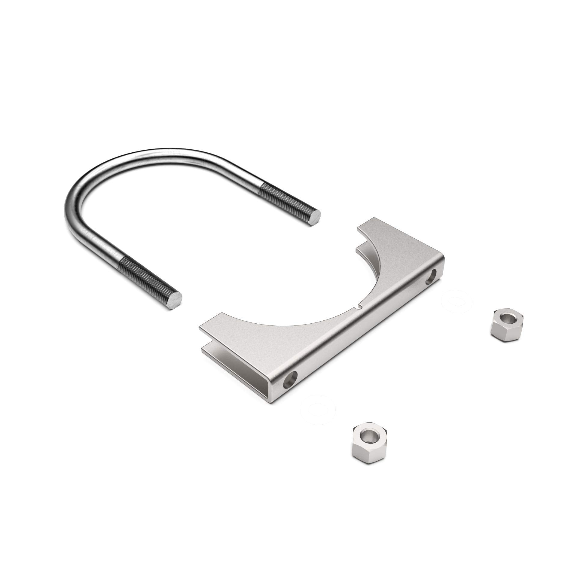 Heavy Duty Saddle Style U-Bolt Muffler Clamps With Anti-Rust Coat And Multiple Uses (2 3/4)