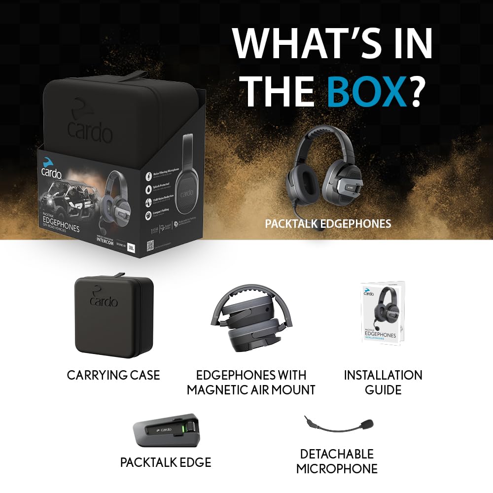 CARDO PACKTALK EDGEPHONES FOR ORV - SINGLE PACK