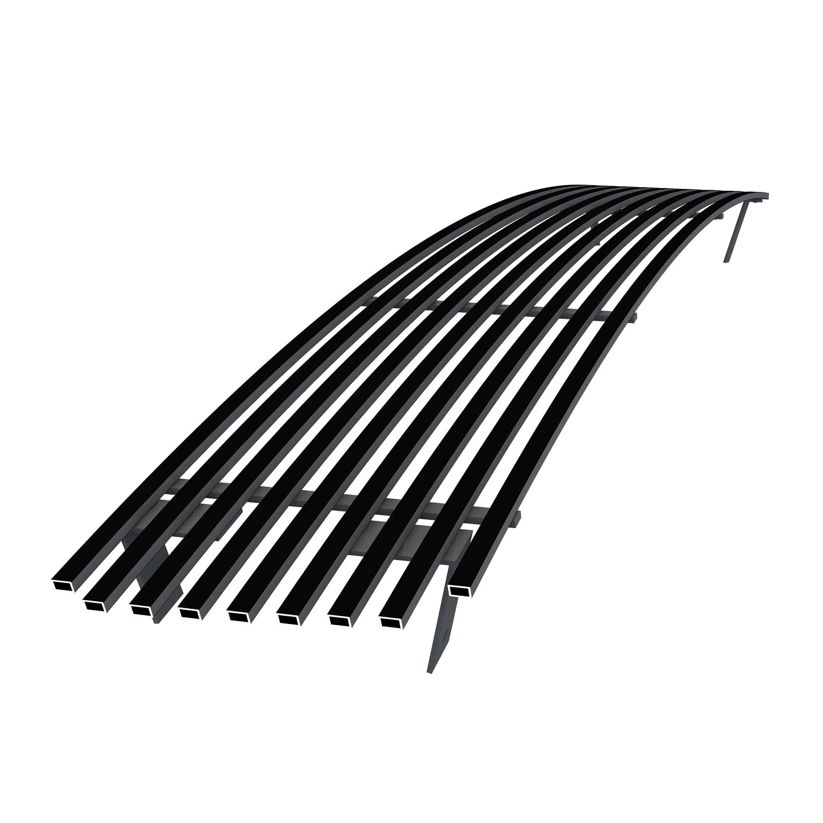 Off Roader eGrille Premium Stainless Steel Black 8x6 Horizontal Billet Grille Compatible with Chevy Camaro 1988-1992 Lower Bumpe