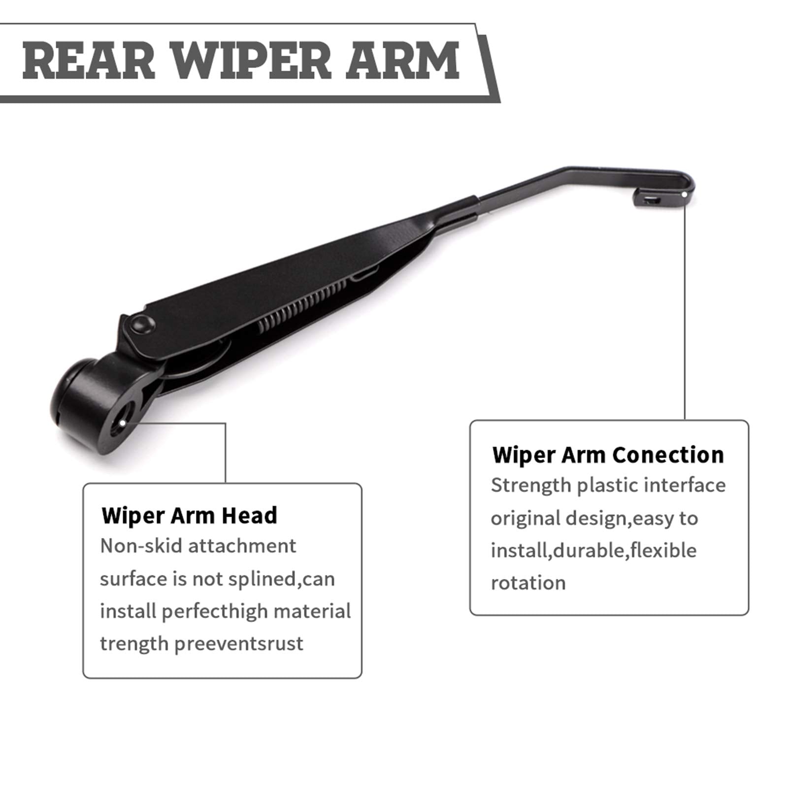 Hodee Rear Wiper Arm Blade Nut Set Replacement For Dodge Grand Caravan 2008-2019 Chrysler Town & Country 2008-2016,Rear Wiper Co