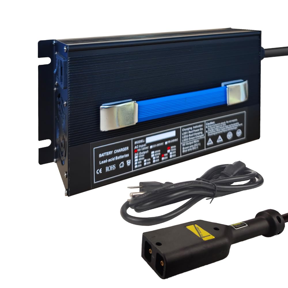 Abakoo New 36V 18A Battery Charger For Ezgo Ez-Go Txt 96-Up Golf Cart, Powerwise Style D-Plug
