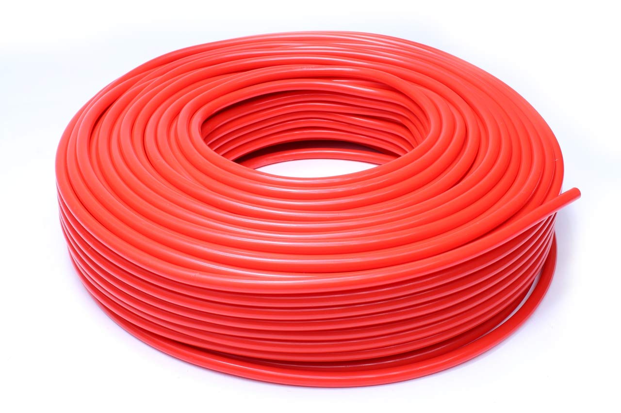 Hps Htsvh35-Redx10 Red 10' Length High Temperature Silicone Vacuum Tubing Hose (60 Psi Maxium Pressure, 3.5Mm Id)