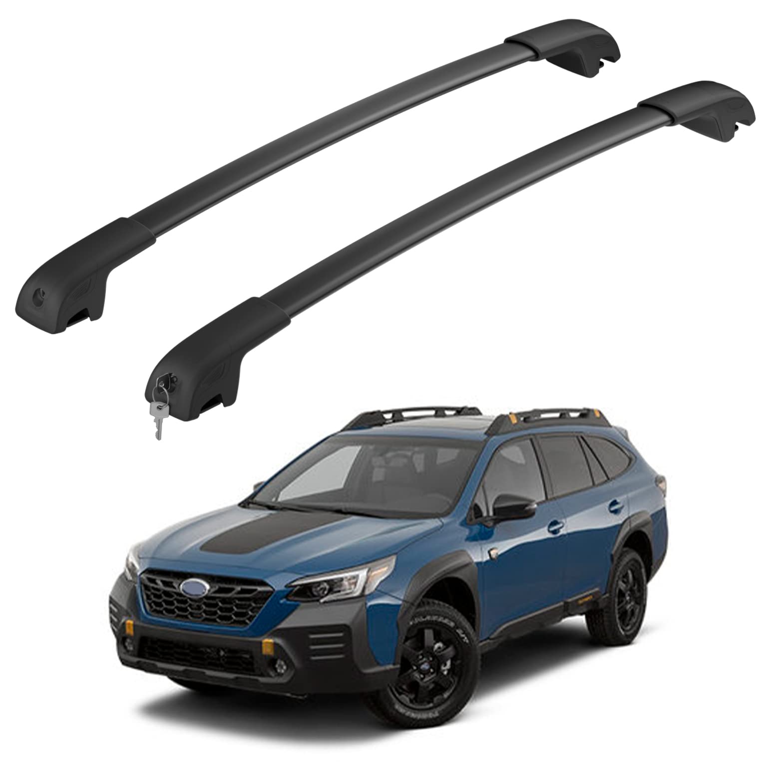 Hmmtyrack Car Roof Rack Cross Bars With Lock Compatible With Subaru Outback Wilderness 2022-2025, Aluminum Lockable Roof Rails C