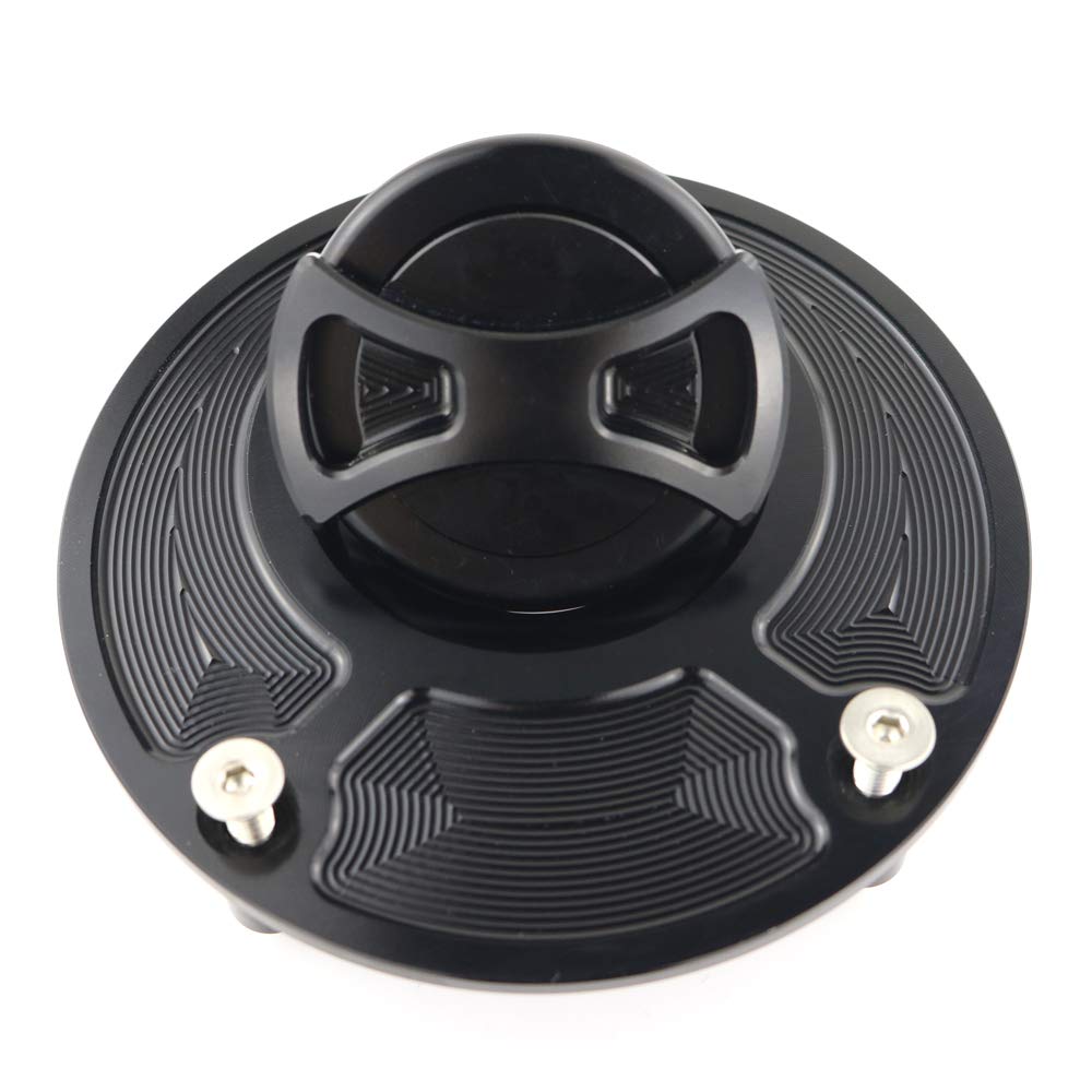 Xitomer Cnc Aluminum Alloy, Fuel Cap, Fit For Xsr 900/ Fj09/ Fz-09 Mt-09, Fz1 Fazer/ Fz6/ Fz-8/ Fz-10, Fz-07 Mt-07/ Xsr 700, Xjr1300, Yzf-R1/Yzf R6/ Yzf R25/ R3/ R125, Gas Tank Cover (Black)