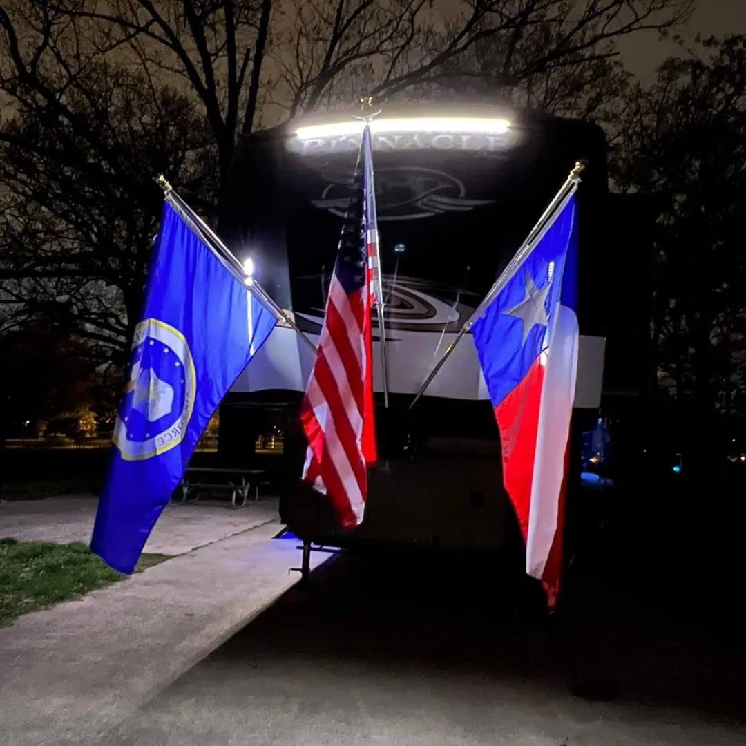 Magnetic Flag Holder (Triple) | RV Accessory | Multi- Purpose Holder