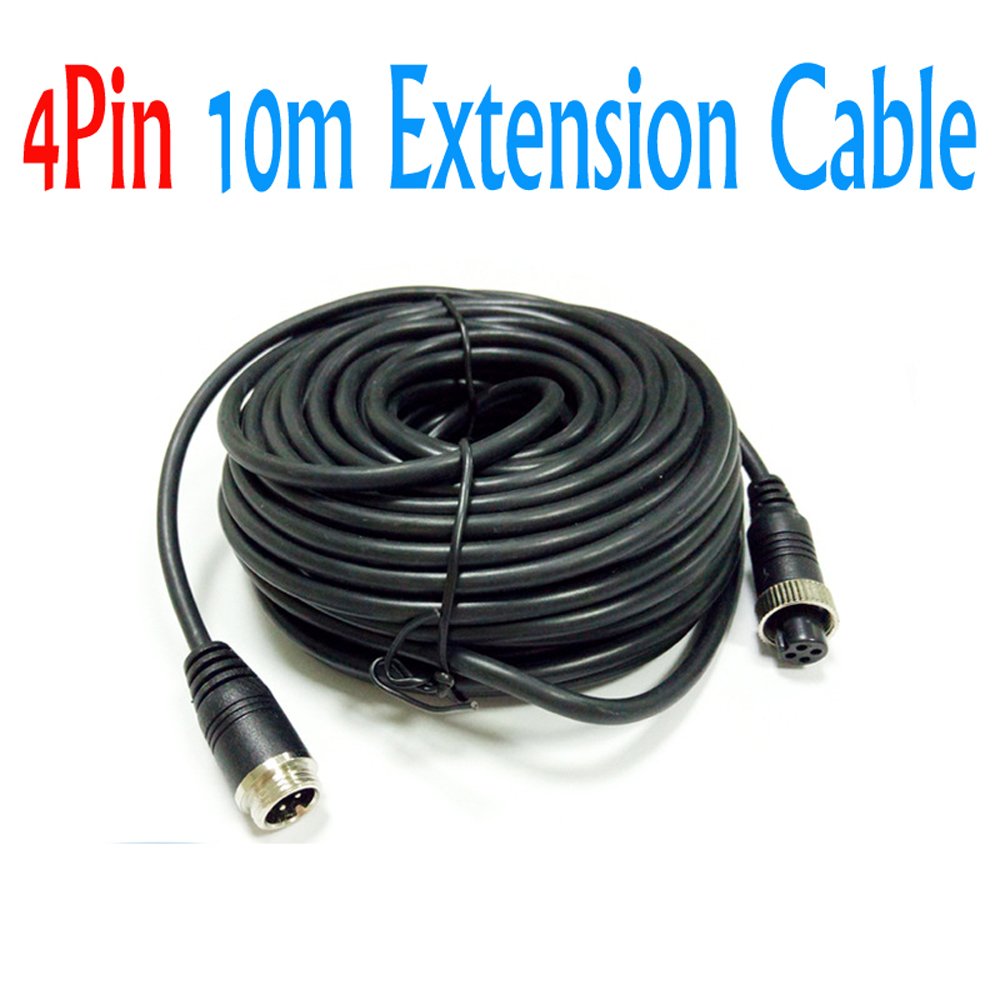 4Pin 18 Led Ir Night Vision Ccd Car Rear View Parking Reverse Camera + 4 Pin Connector Extension Cable For 12V/24V Bus Truck Tra