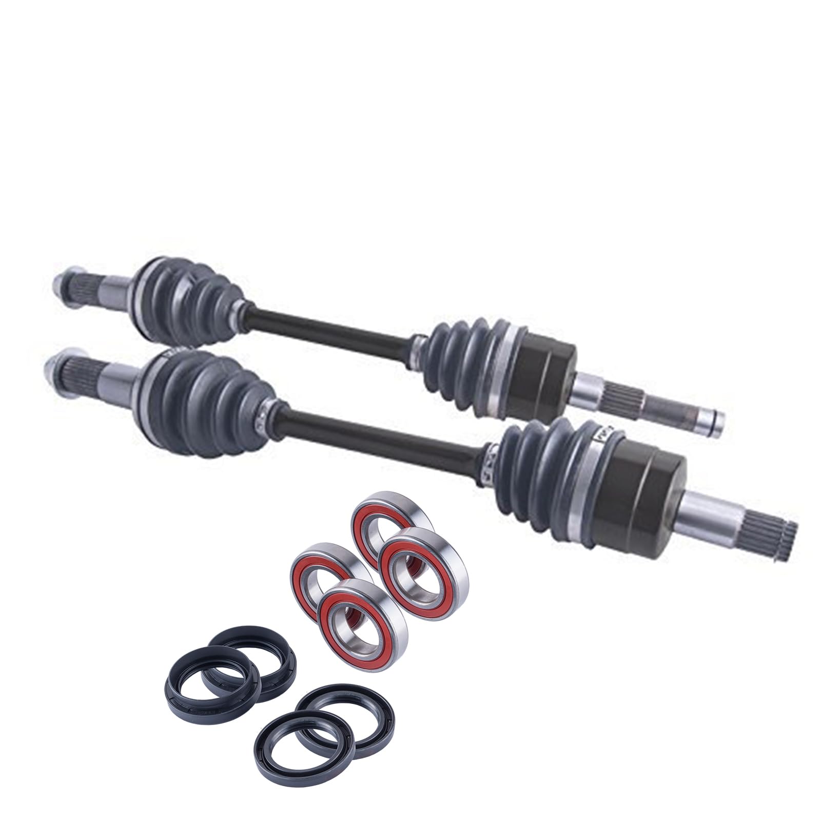 East Lake Axle front cv axles wheel bearings & seals set for Yamaha Rhino 450/660 2004 2005 2006 2007 2008 2009