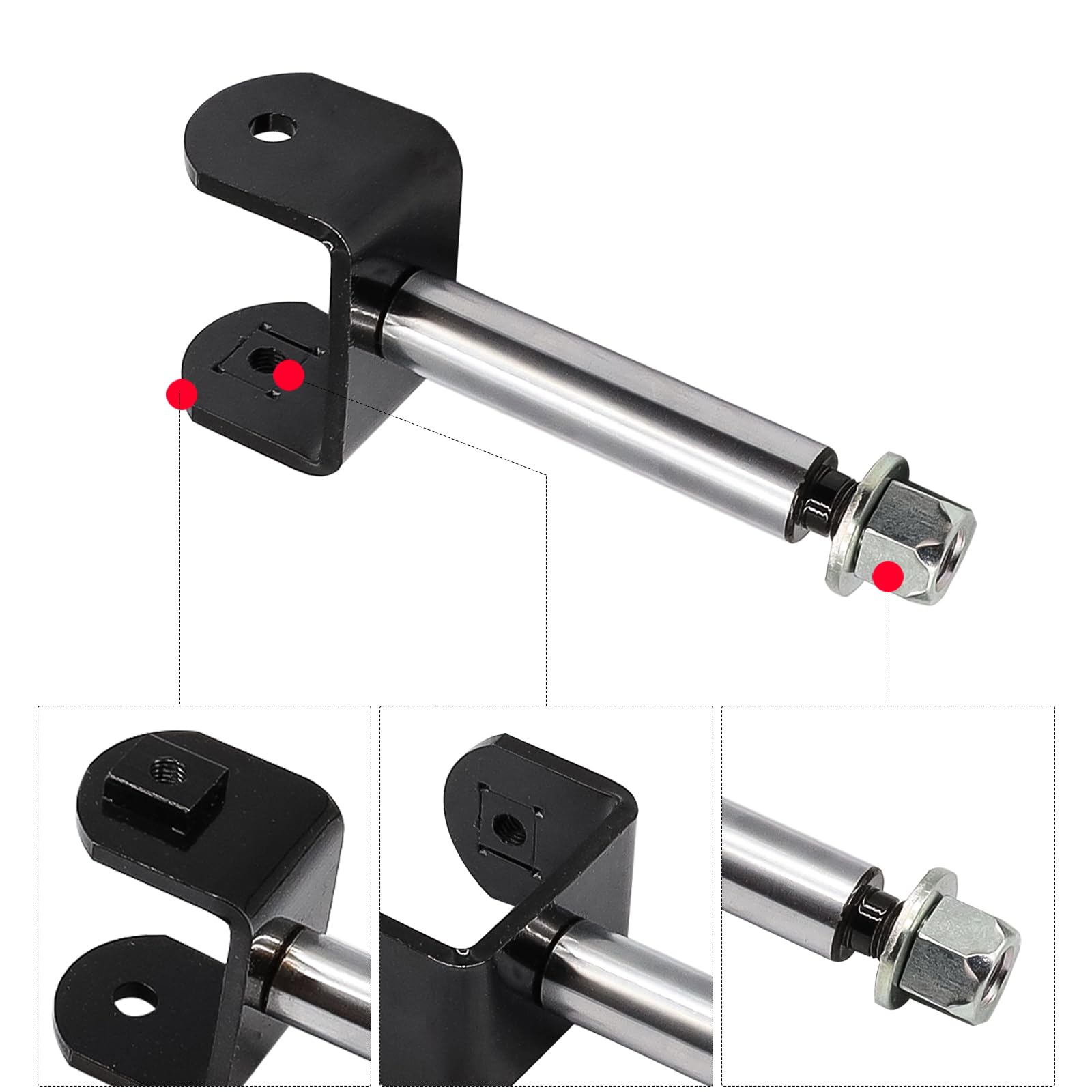 Drive-up Golf Cart King Pin Repair Kit for Club Car Precedent 2004-Up, 2 Pcs Bushing Kit, Replaces OEM 102287201, 103638601,