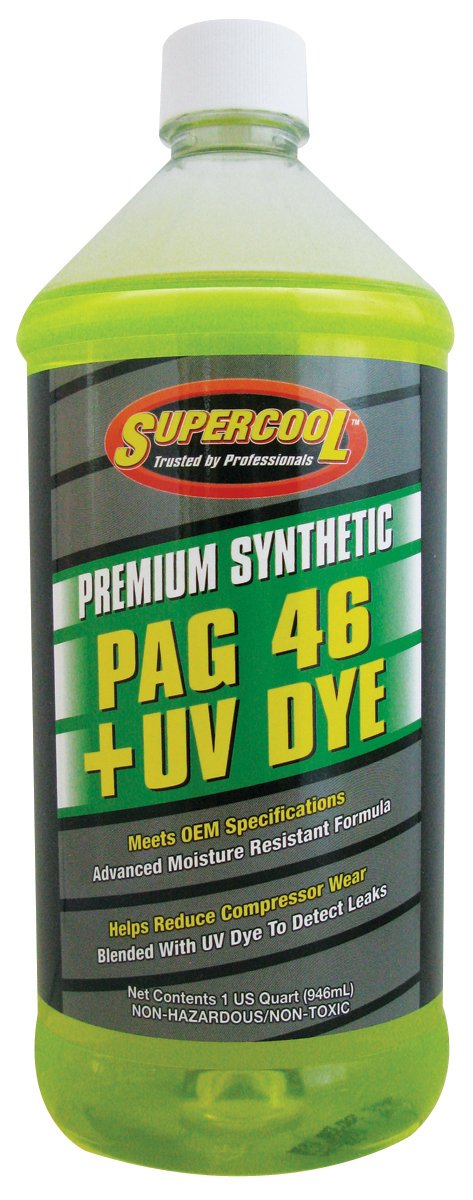 Tsi Supercool A/C Comp Lube, Uv Dye, 32 Oz, Flsh Pnt 442F (P46-32D)