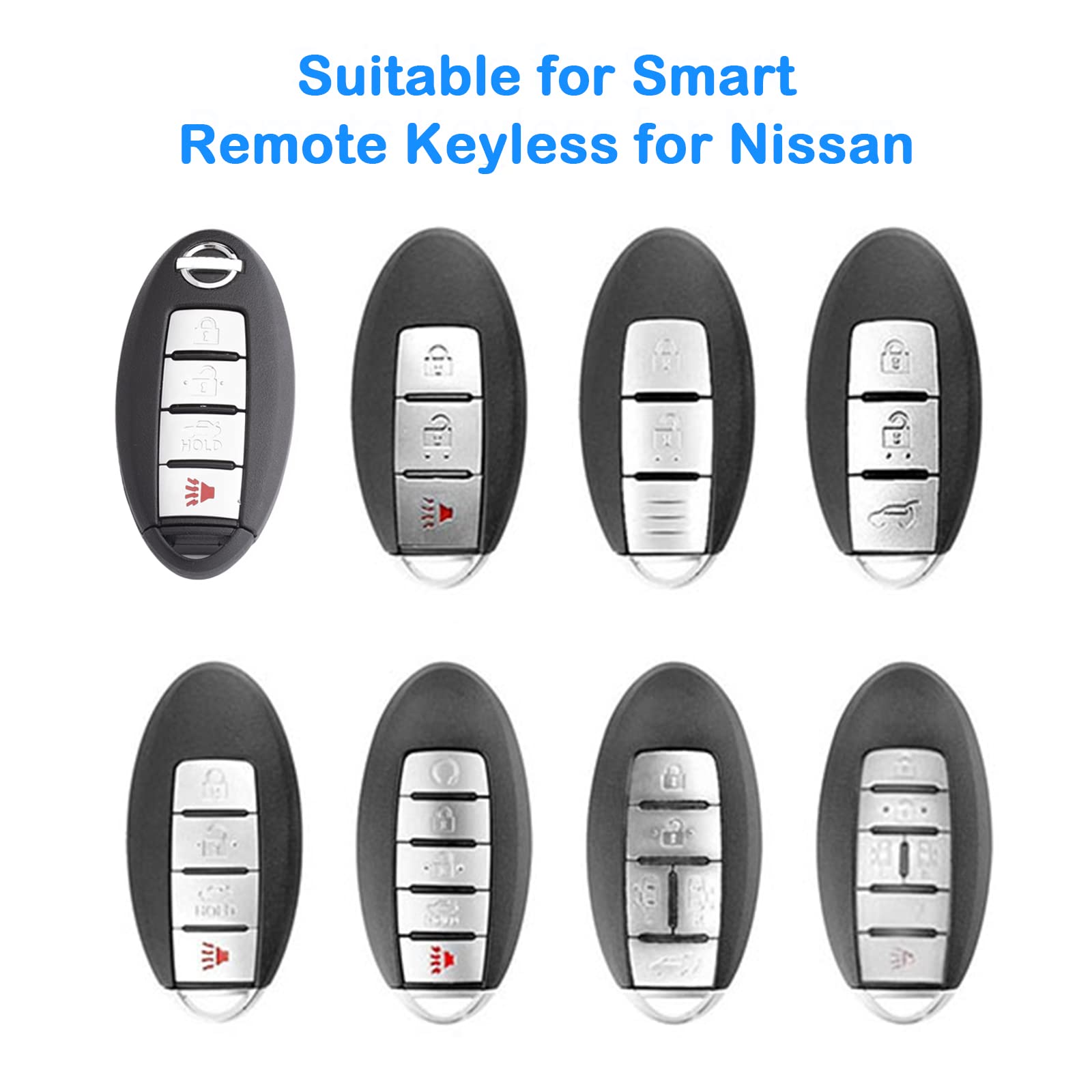 XIYANG TRADE for Nissan Key Fob Cover with Keychain,Soft TPU Key Case Shell Full Protection for Altima Rogue Maxima Sentra Infin