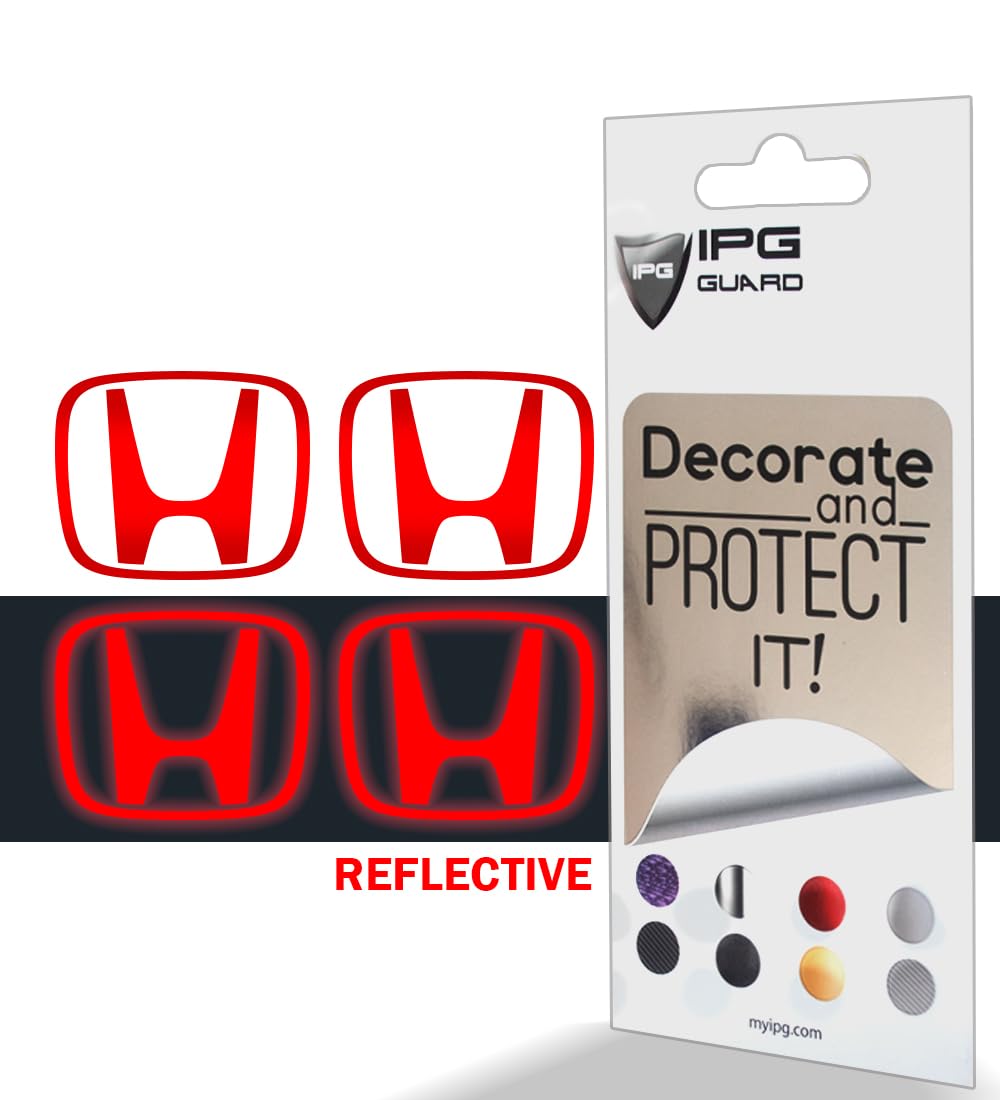IPG Decal Made for Civic Accord CRV VTEC Si Logo Cap Inner or Outer Stckers Dcals (Center Cap:2.25) (4 Units) (Reflective Seri