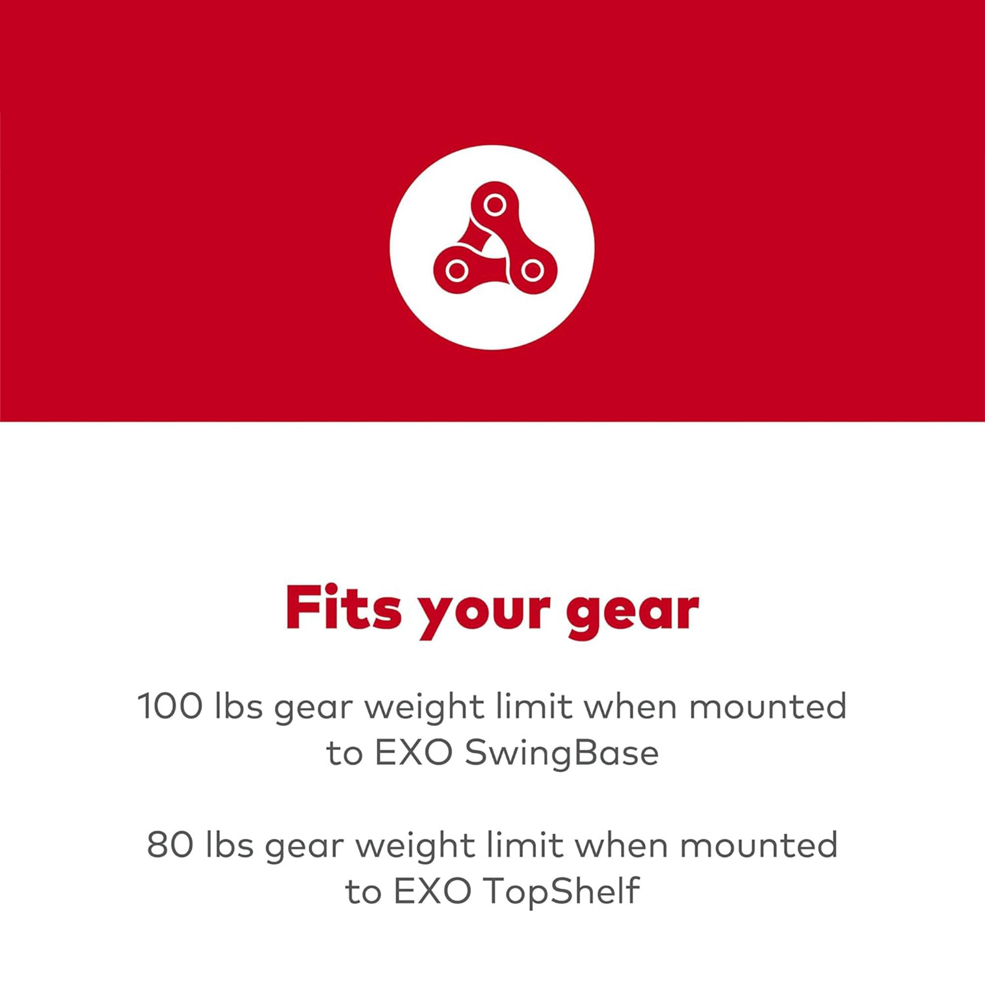 Yakima Exo Gearlocker Car Cargo Carrier, Hard Top Shell Box For Exo Swingbase System,