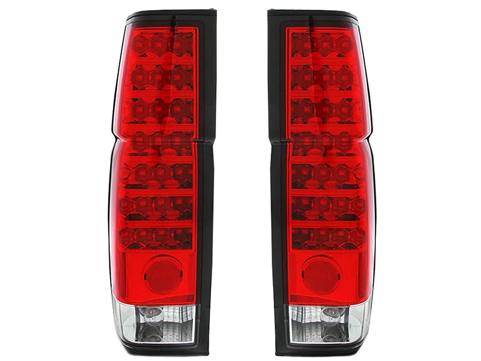 Amerilite Red/Clear Led Tail Lights For Hardbody - Passenger And Driver Side