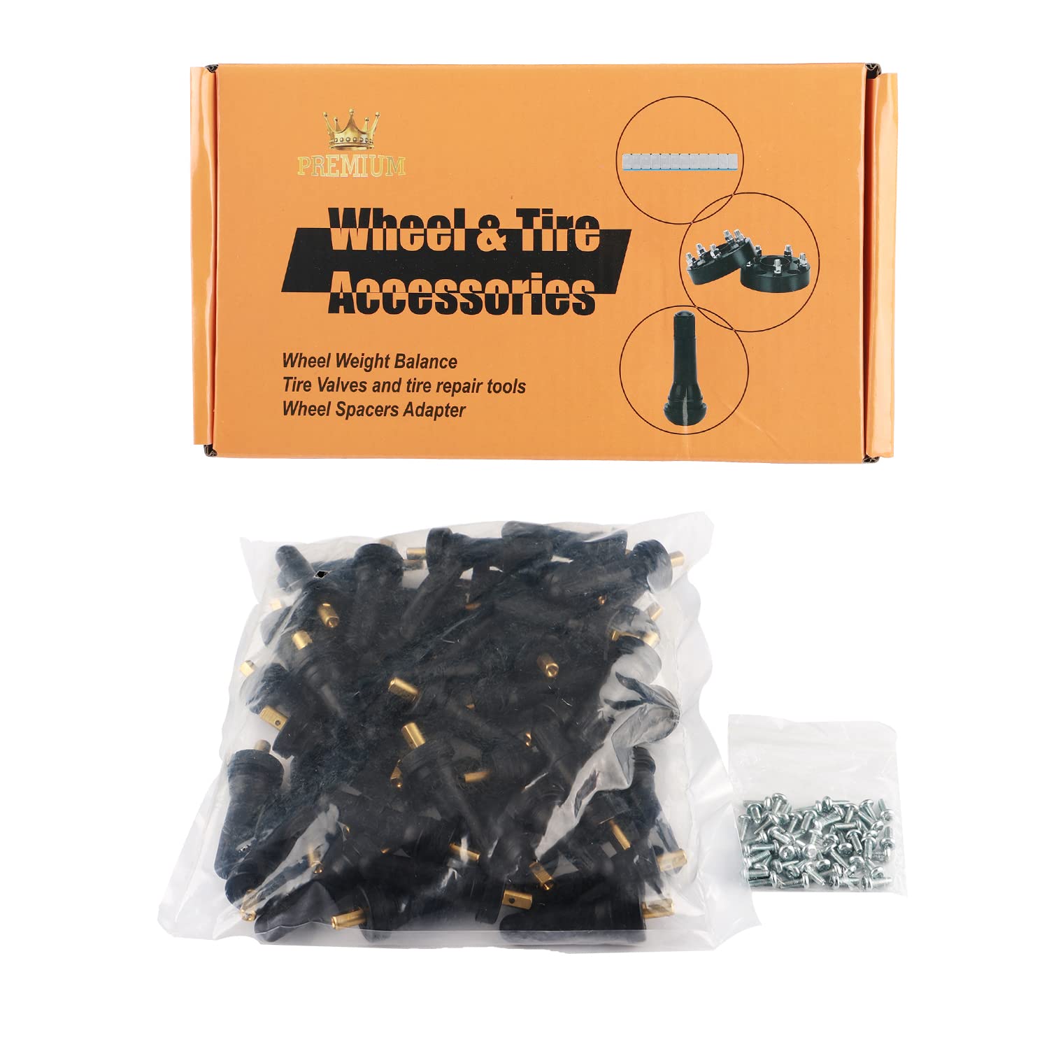 Ezisoe 50 Pcs Tire Tpms 20008 Pressure Monitoring System Sensor Explosion-Proof Snap In Tire Valve Stems