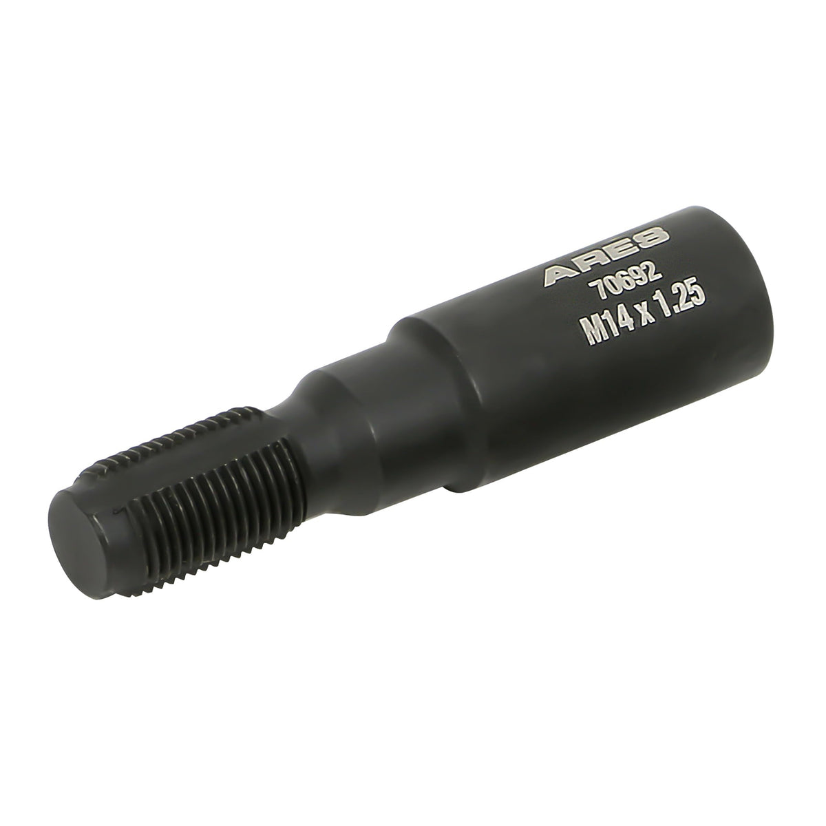 Ares 70692 - M14 X 1.25 Limited Access Spark Plug Thread Chaser Tool - Low Profile Design For Confined Areas - 5/8-Inch Hex Head