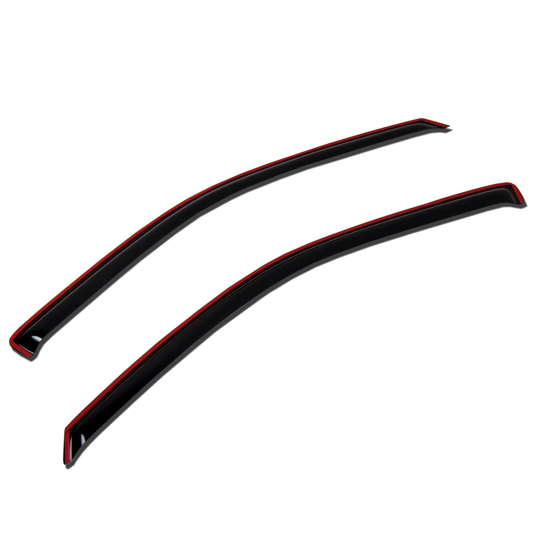 TuningPros WV-189i-2P-2 In-Channel Window Visor Deflector Rain Guard Dark Smoke 2-pc Set