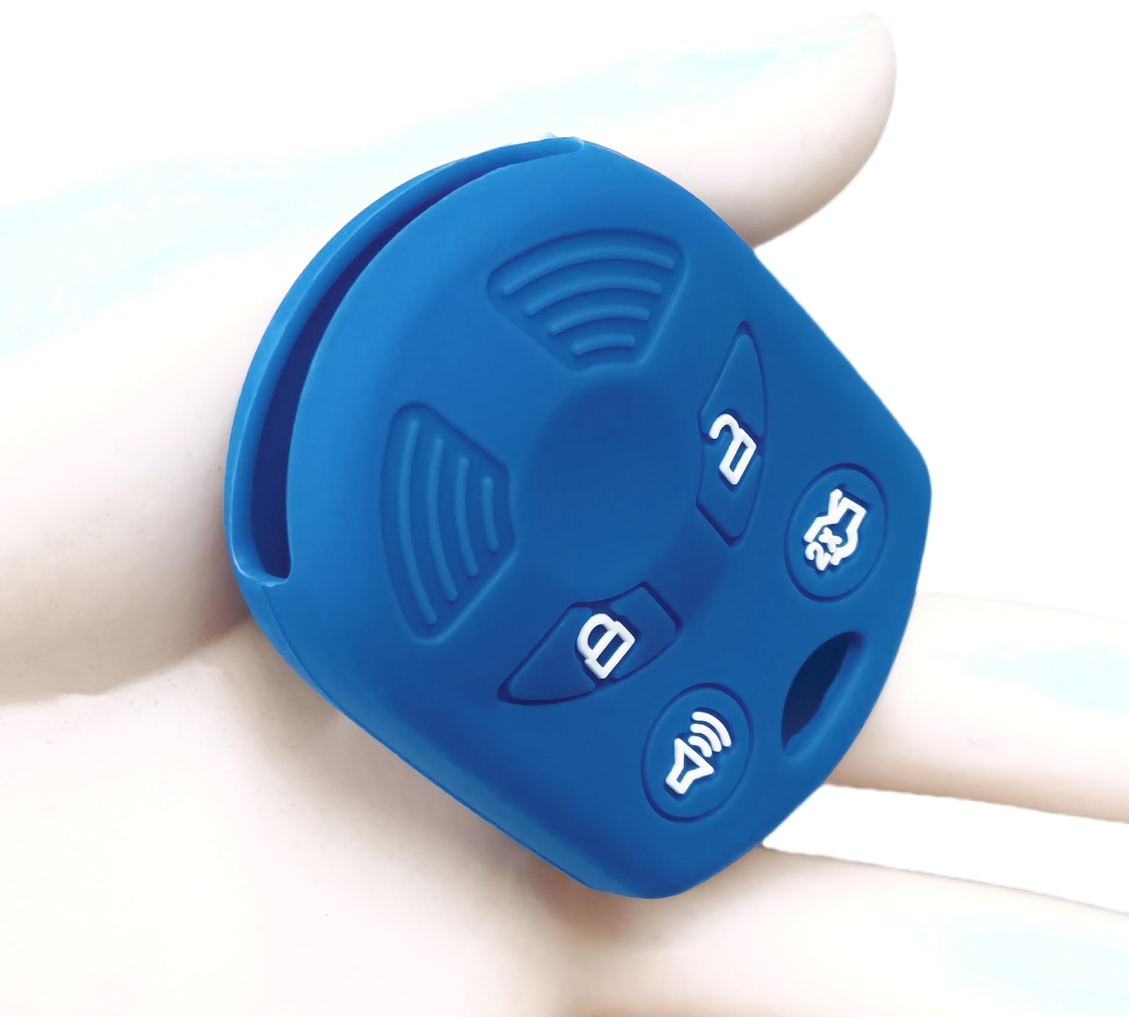 Runzuie 4 Buttons Silicone Remote Key Fob Cover For Ford Escape Explorer Mustang Transit Fusion Focus Lincoln Zephyr Mercury Gra