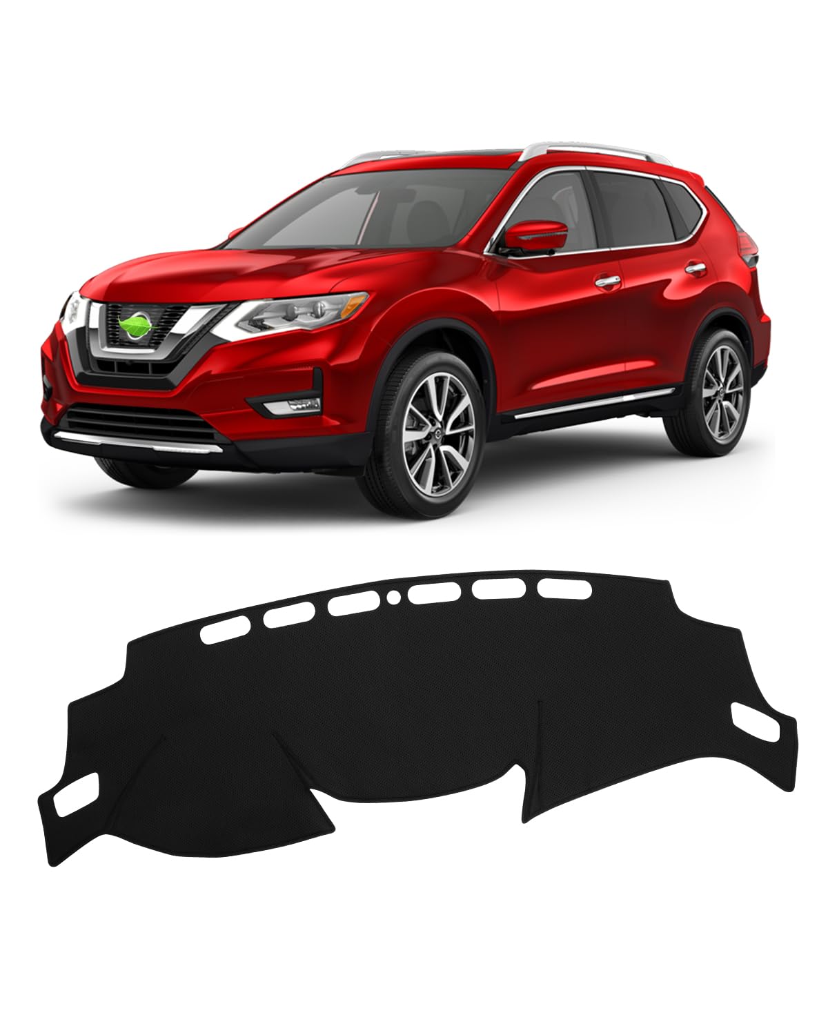 Fiilines Dash Cover For Nissan Rogue 2014-2020, Dashboard Mat Cover Rogue Accessories Sunshade Nonslip Mesh Protector No Glare B