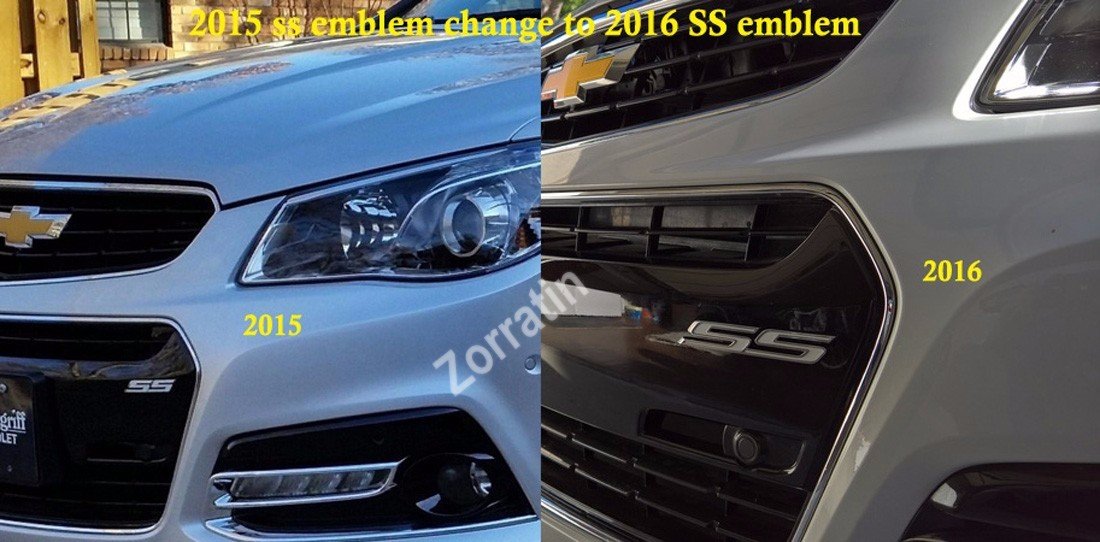 5'' Ss Emblem Badge Plate Decal Self Adhesive For Chevy Impala Cobalt Camaro Holden 2016-2025 Grille Trunk Lid Fender