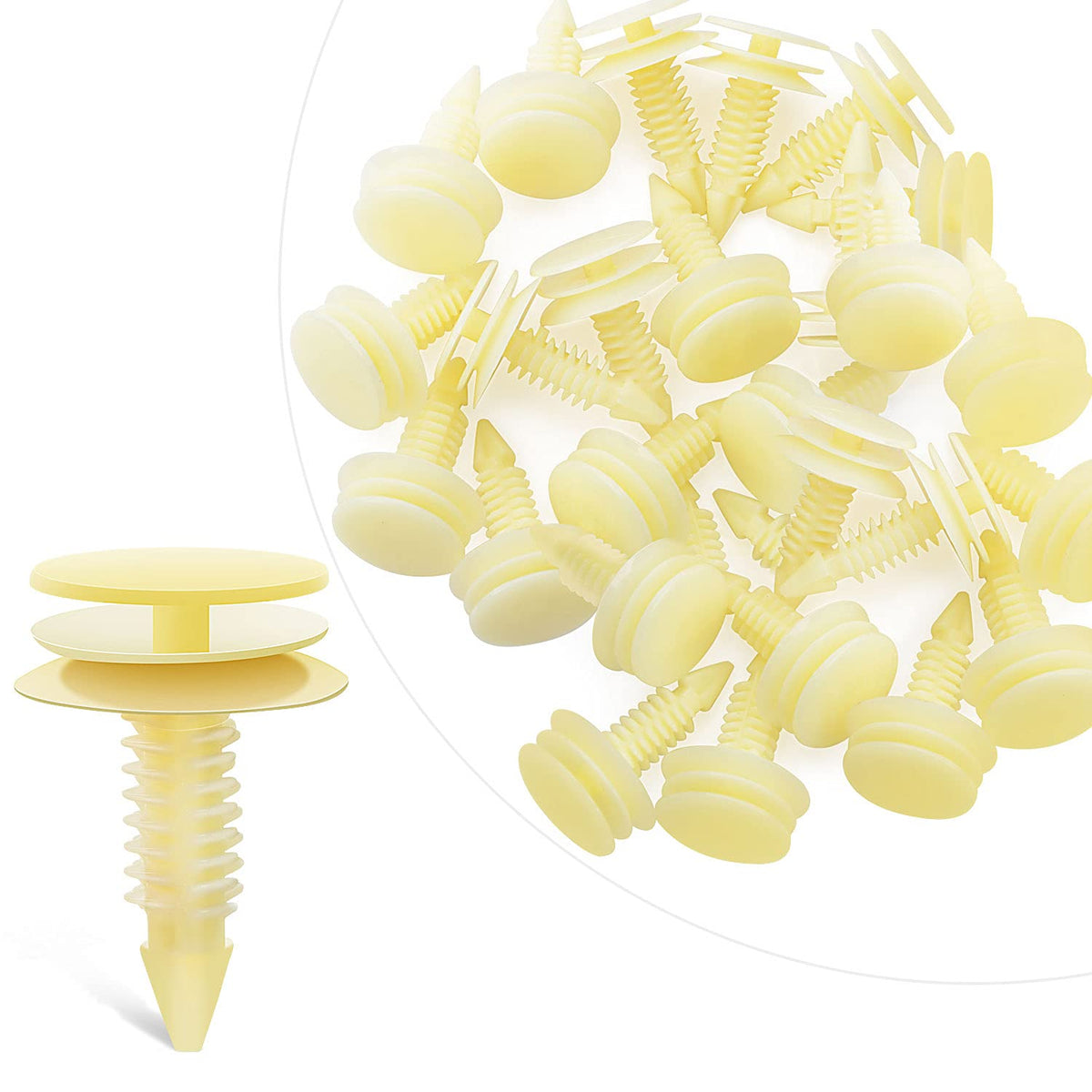Gooacc 25 Front Door Trim Panel Retainers Clips Replaces For Gm 10153057 Chevy Buick Gmc Jimmy Pontiac Grand Prix 8Mm Hole - 25P