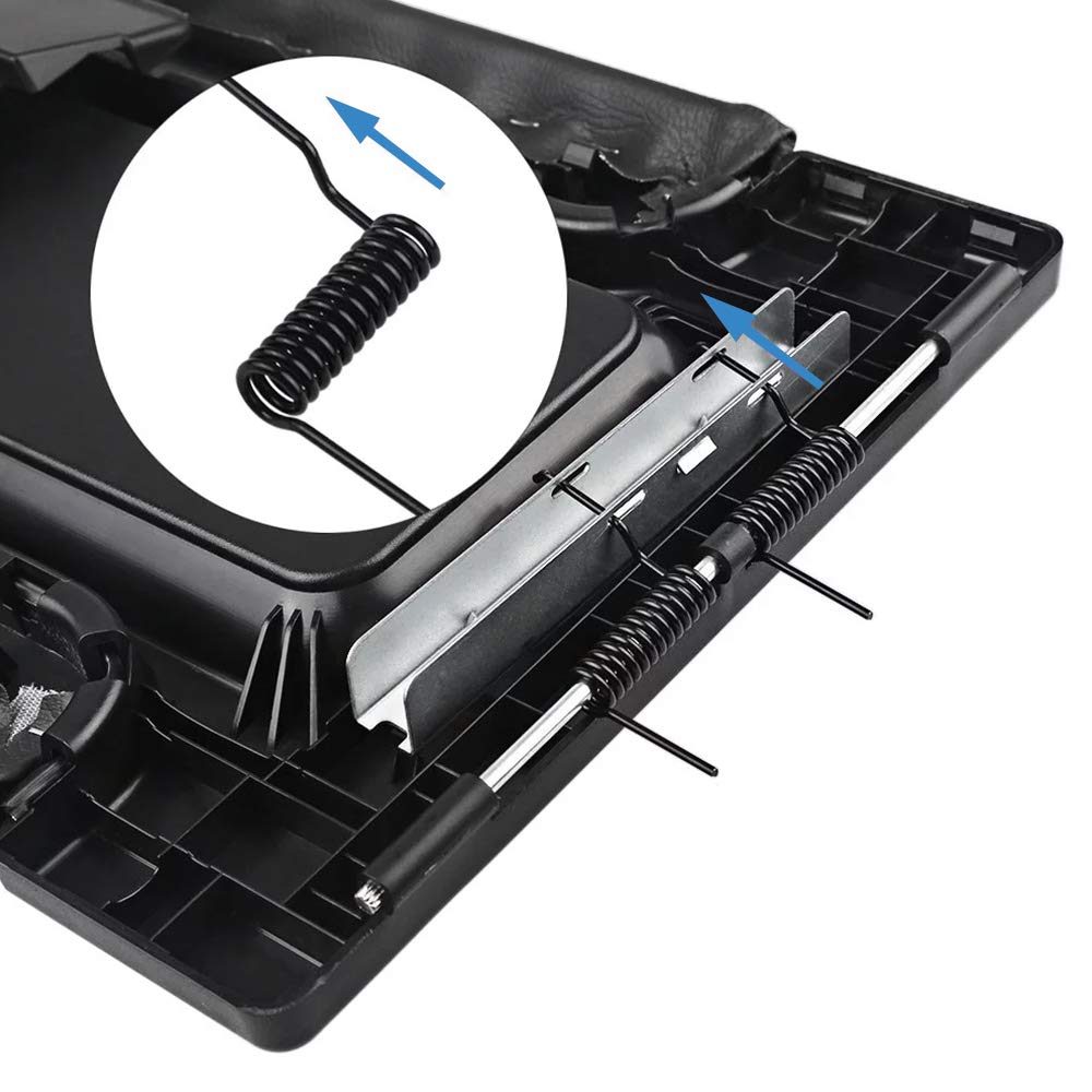 Ocpty Auto Center Console Lid Repair Kit For 2001 2002 2003 2004 2005 2006 2007 For Gmc Sierra Silverado(Dark Grey)