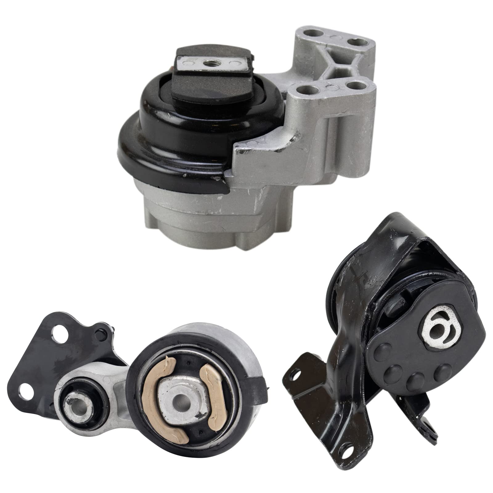 TRQ 3pc Engine & Transmission Mount Kit for 2007-2010 Ford Edge Lincoln MKX