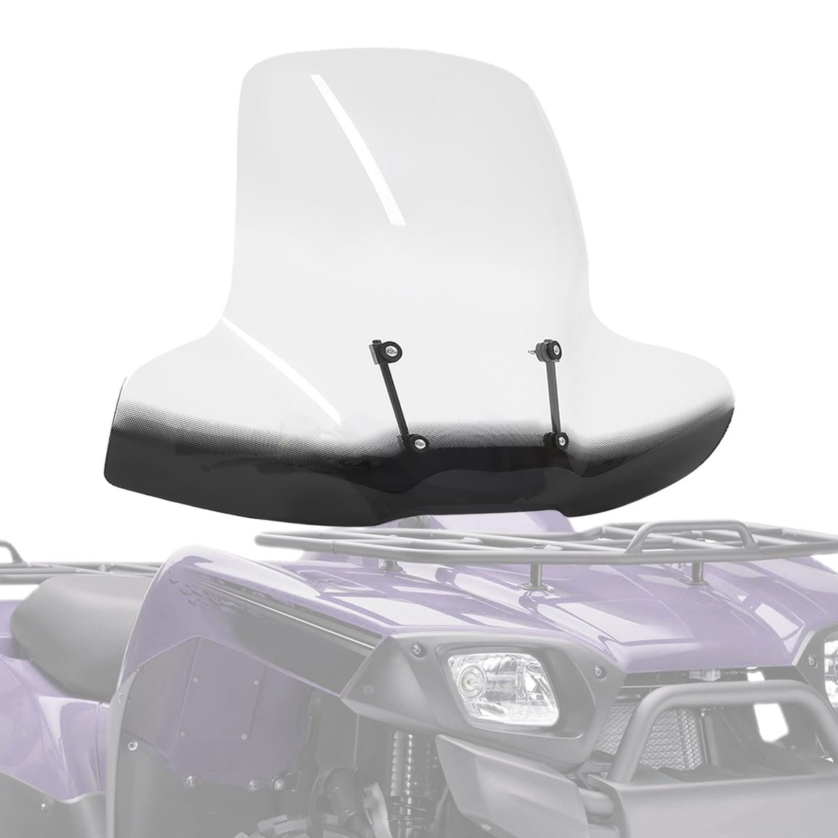 Kuafu Atv Windshields & Windscreens Universal Compatible With Polaris Arctic Cat Honda Yamaha Can-Am Kawasaki Harley Davidson Models