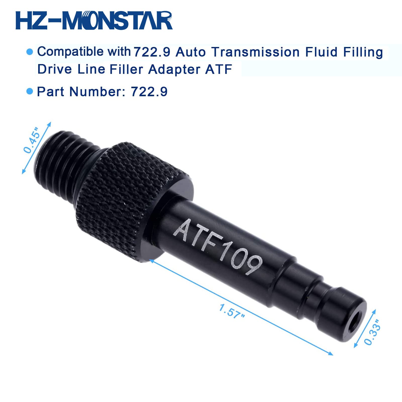 Transmission Fluid Atf Fill Adapter Compatible With Mercedes Benz 722.9, Transmission Automatic Fluid Oil Filling Filler Adapter