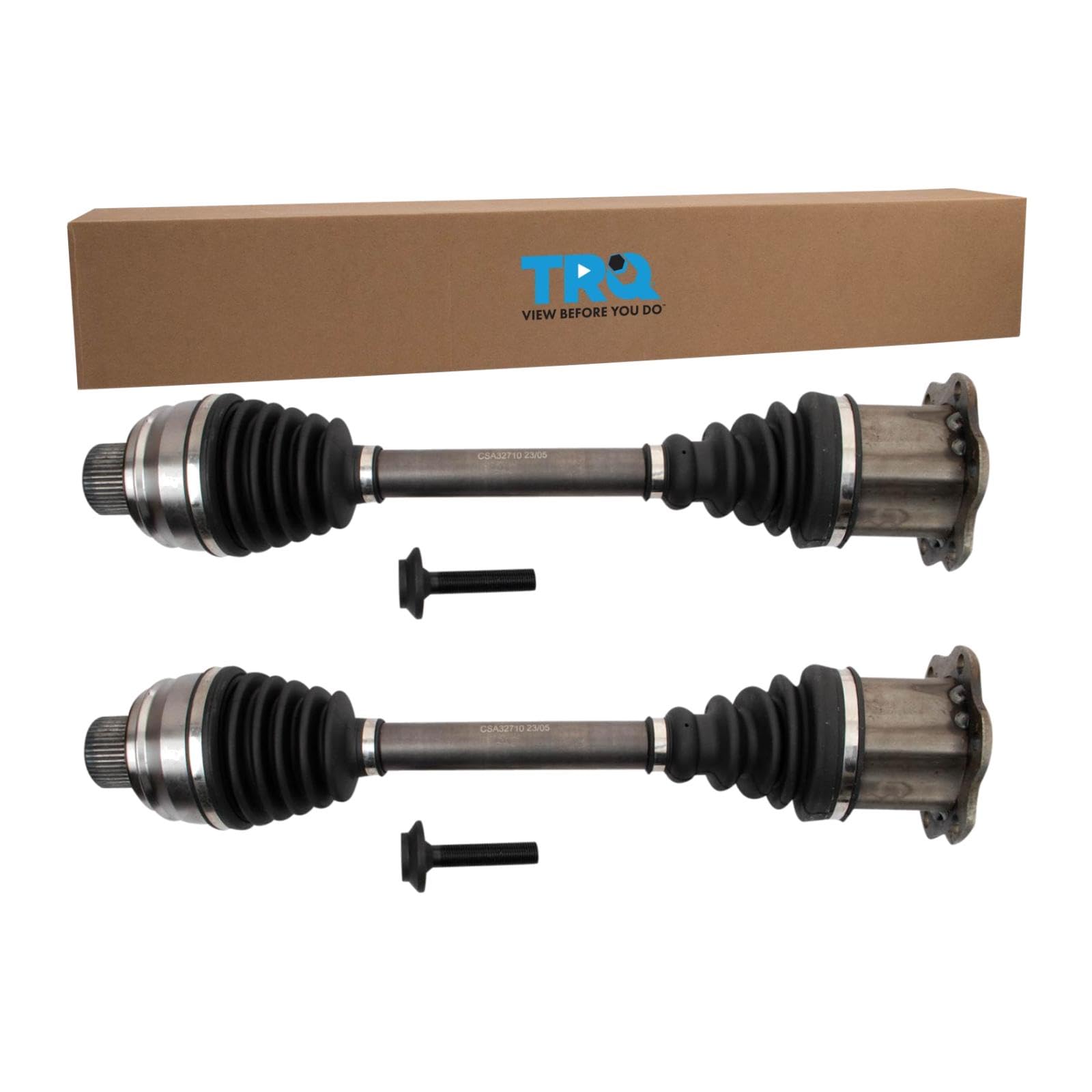 TRQ Front CV Axle Shaft Assembly Set Compatible with 2012-2018 Audi A6 Quattro A7 Quattro 2011-2018 A8 Quattro 2009-2015 Q5 2014