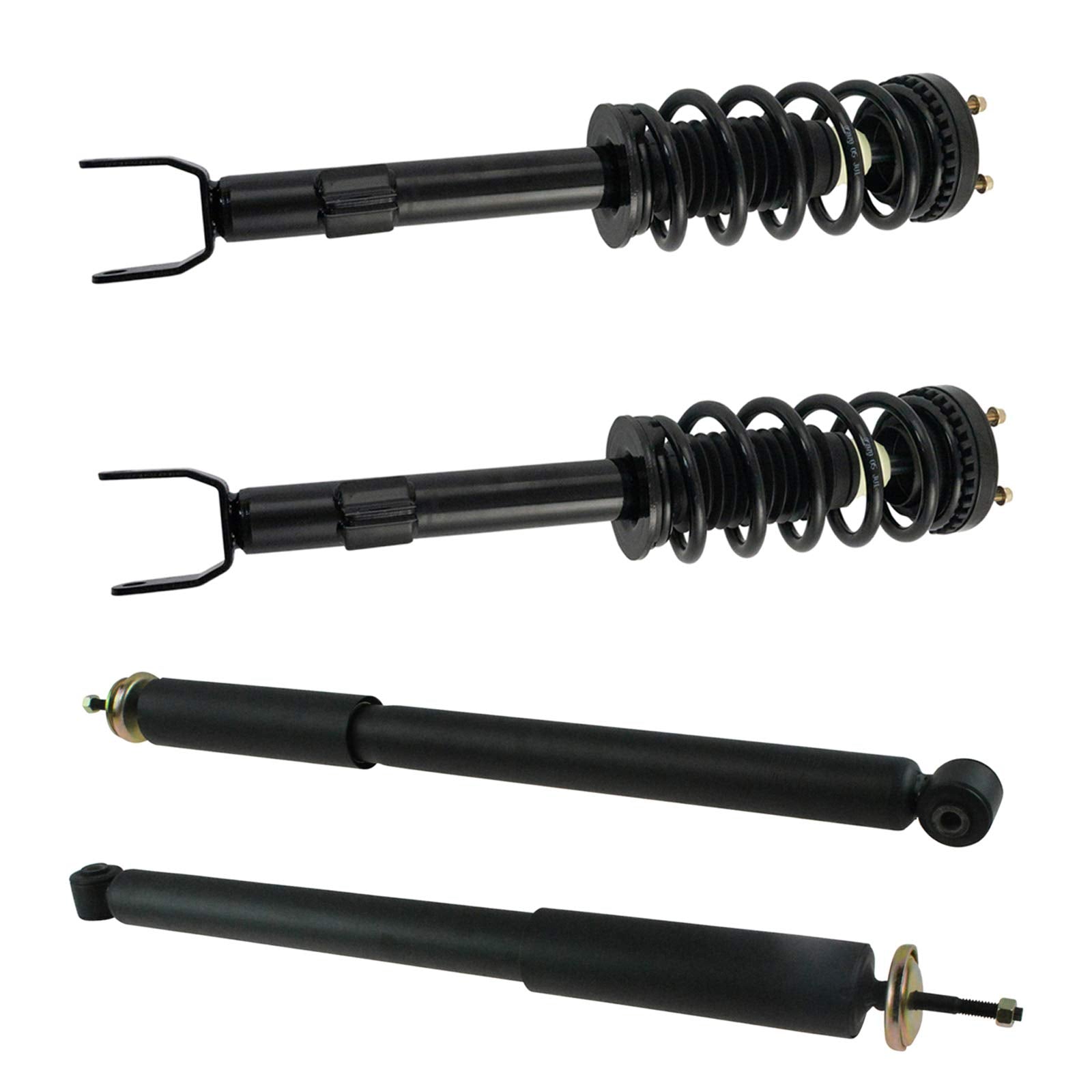 Trq Front And Rear Complete Strut Assembly & Shock Absorber Kit Complete Strut & Coil Spring Assembly Compatible With 2011-2020