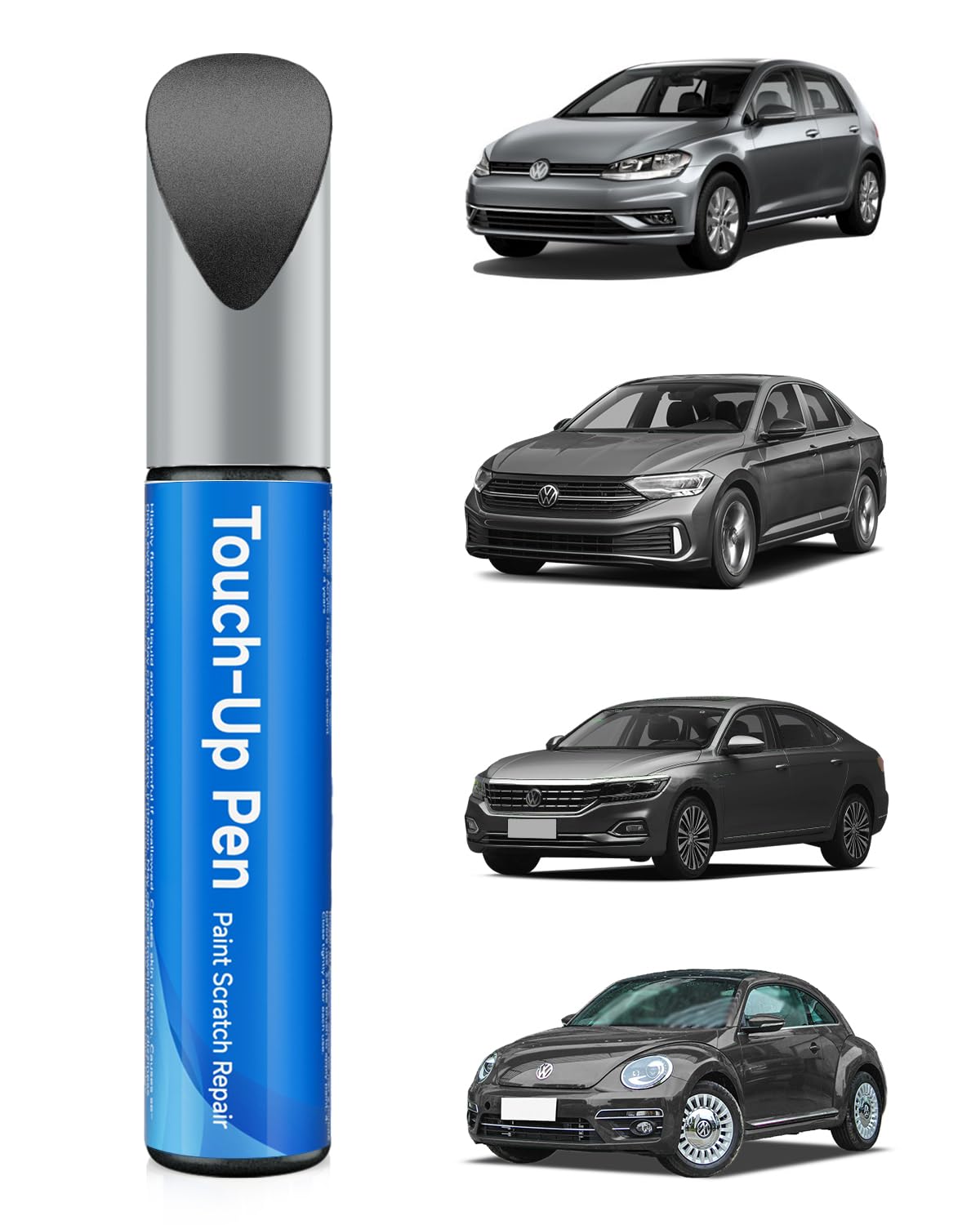 RSACET LD7X/2R Platinum Gray Metallic Touch Up Paint Compatible with Volkswagen Exact Match Touch Up Paint Car Scratch Repair