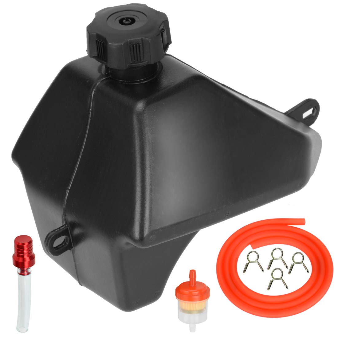 FVRITO Gas Fuel Petrol Tank for 50cc 70cc 90cc 110cc 125cc Coolster 3050C 3125R 3125XR8 Taotao ATA 125D RPS KAYO BMS Peace Roket