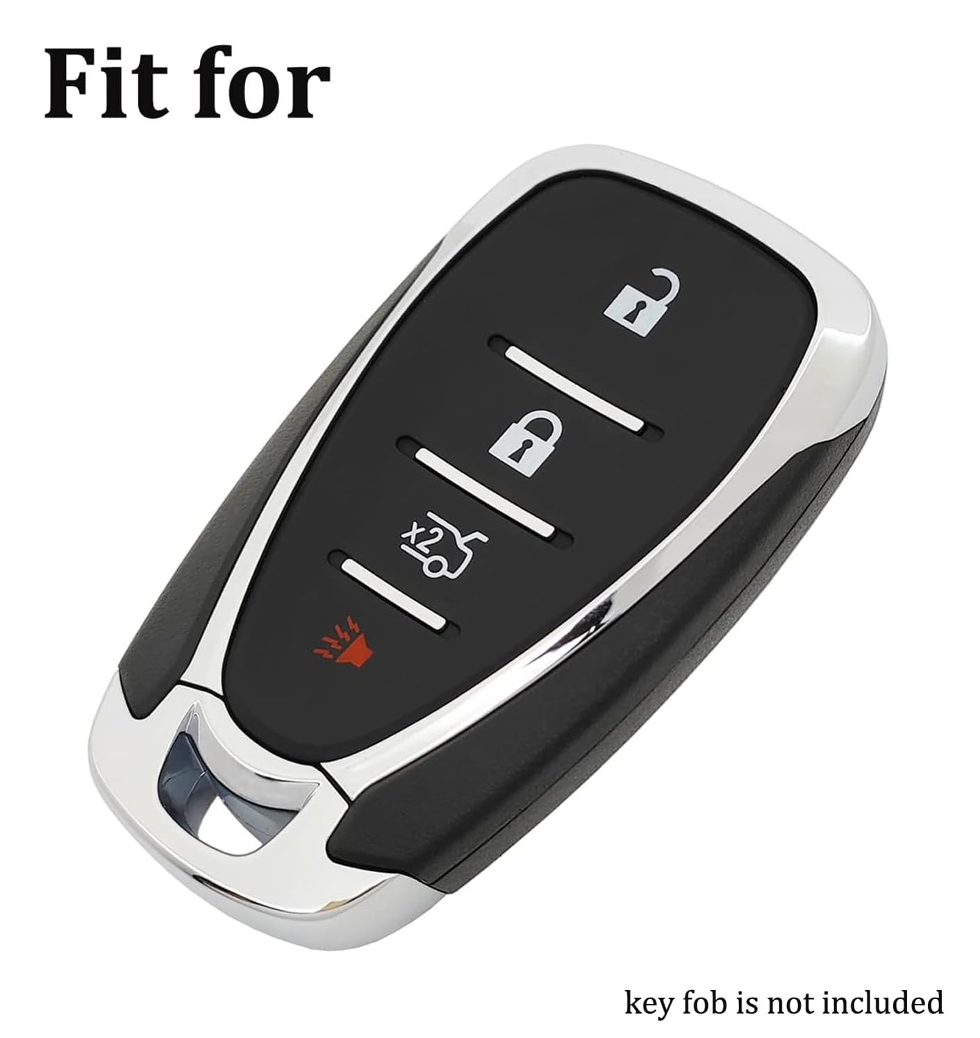 Arruweer Soft Tpu Smart Key Fob Cover Holder Protector Compatible With Chevy Malibu Equinox Traverse Camaro Cruze Blazer Volt Bo