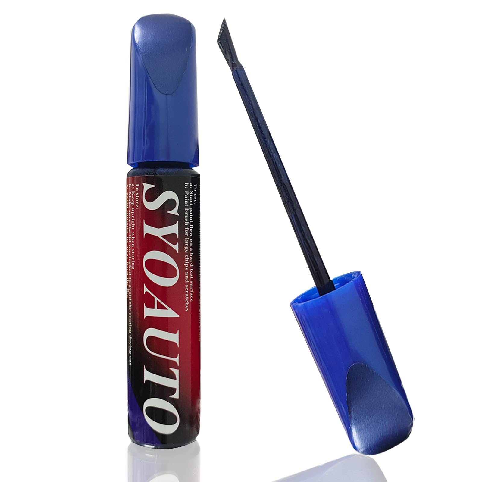 SYOAUTO Blue Touch Up Paint for Tesla Model Y 3 X S Auto Touch Up Paint Pen Scratch Repair Pen 0.4 oz (Deep Blue Metallic)